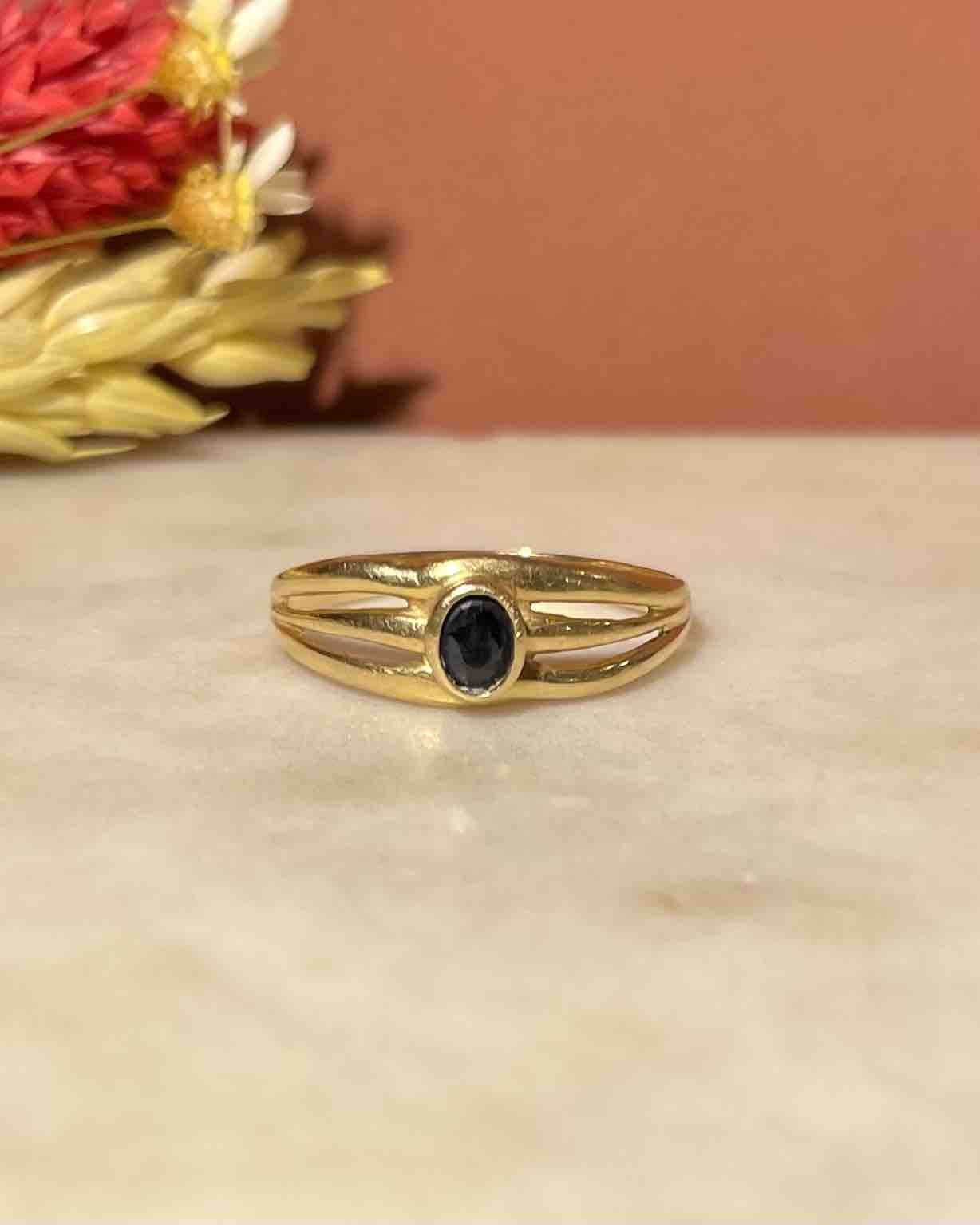 Bague Jonc Saphir "Annaluisa" - Elliade Paris