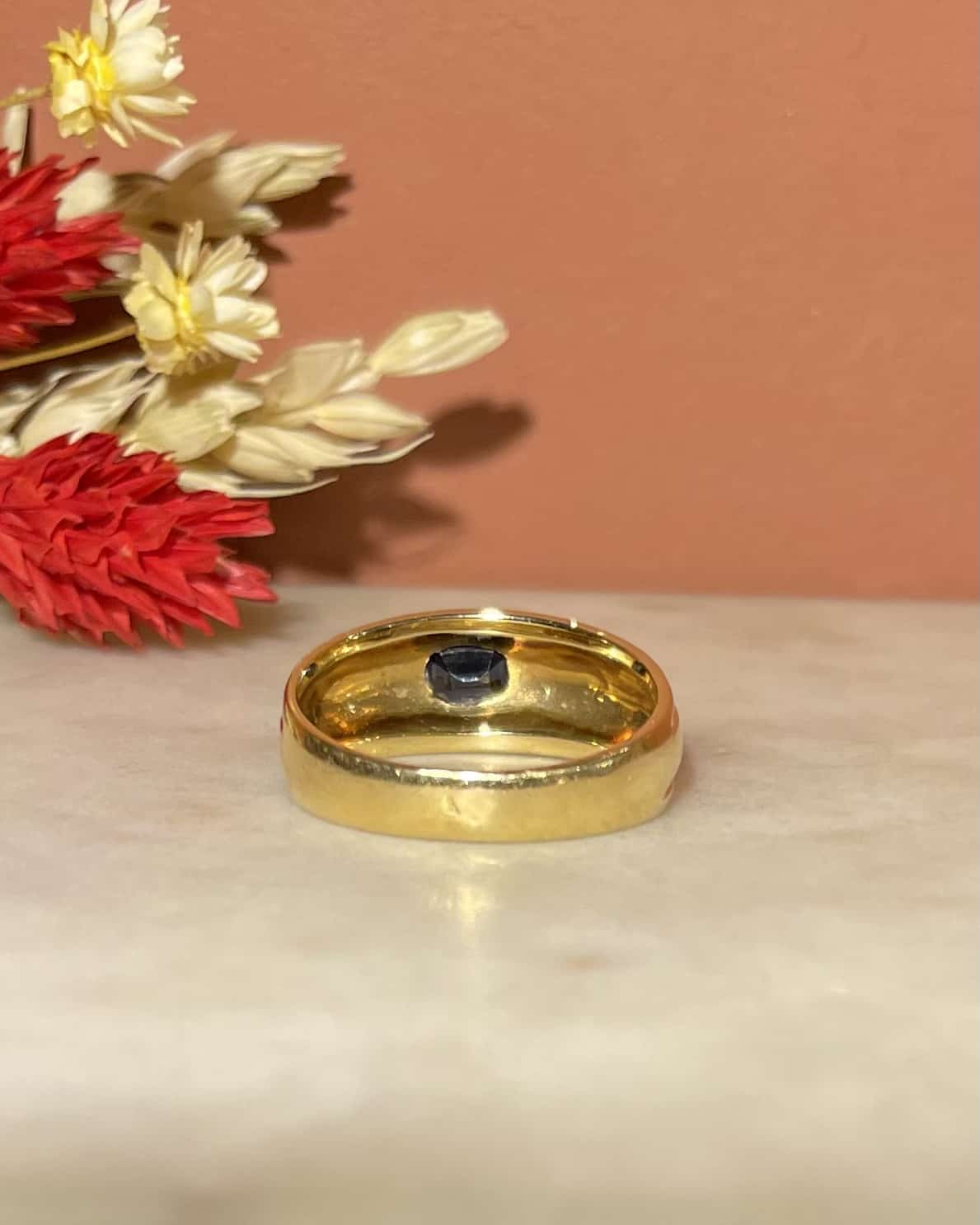 Bague Jonc Saphir "Bliss" - Elliade Paris