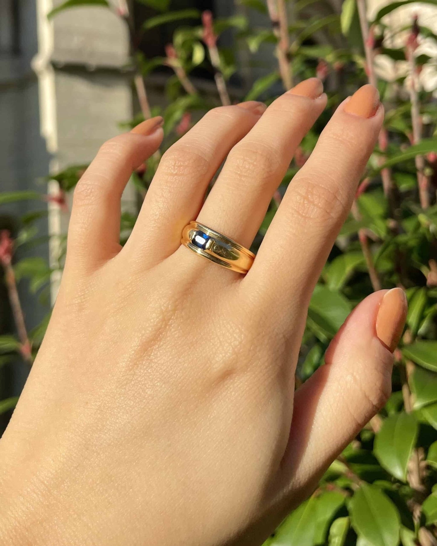 Bague Jonc Saphir "Bliss" - Elliade Paris