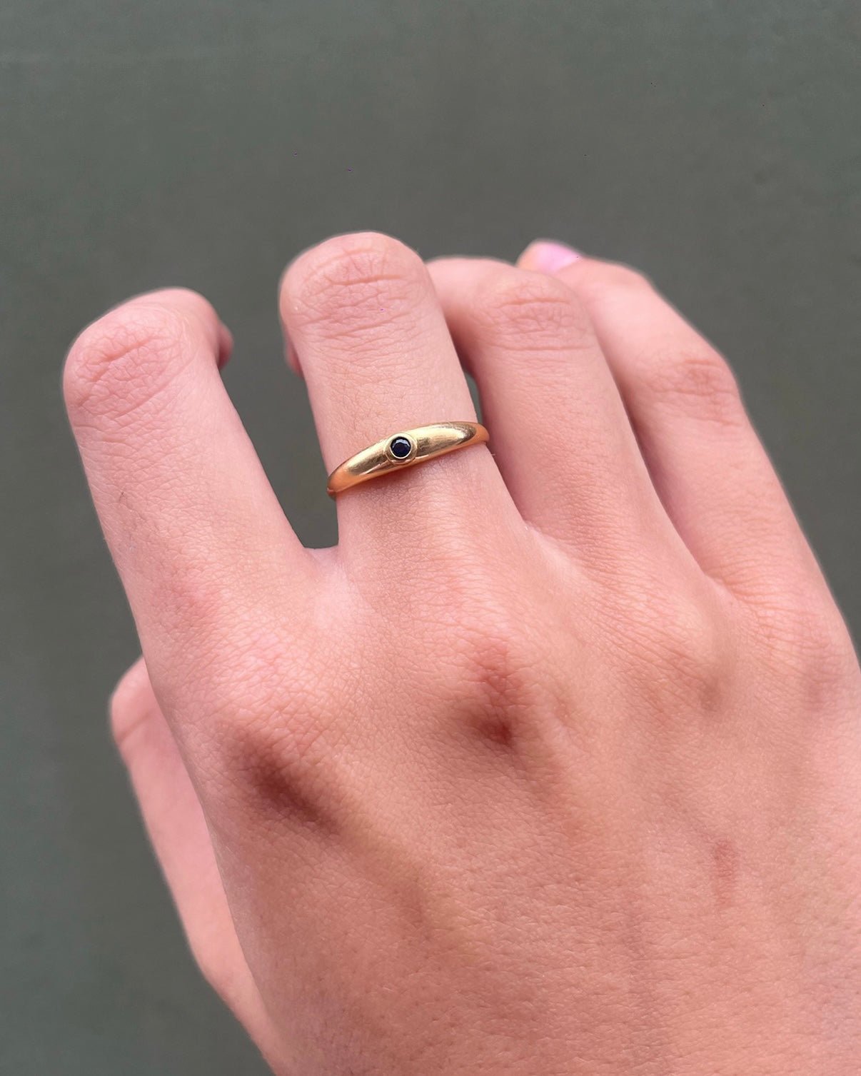 Bague Jonc Saphir "Roma" - Elliade Paris
