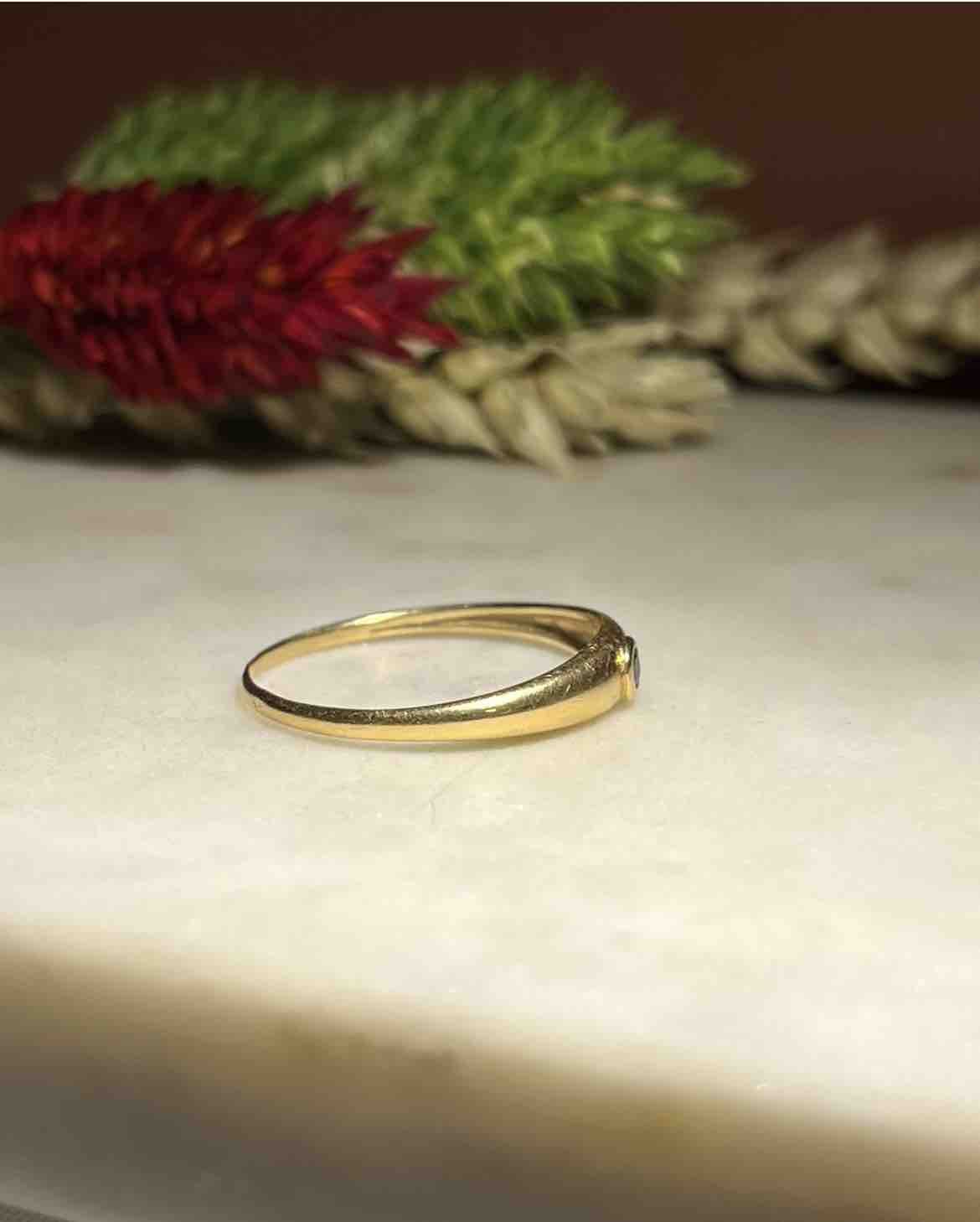 Bague Jonc Saphir "Roma" - Elliade Paris