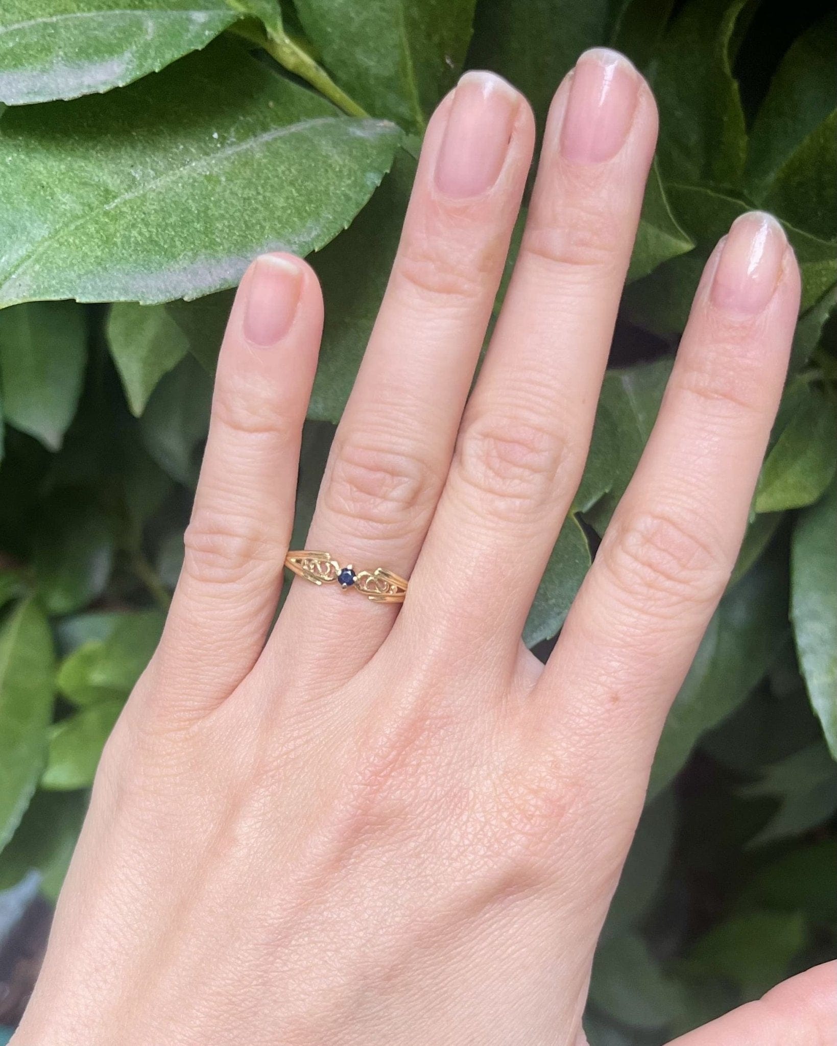 Bague Jonc Saphir "Ronnie" - Elliade Paris