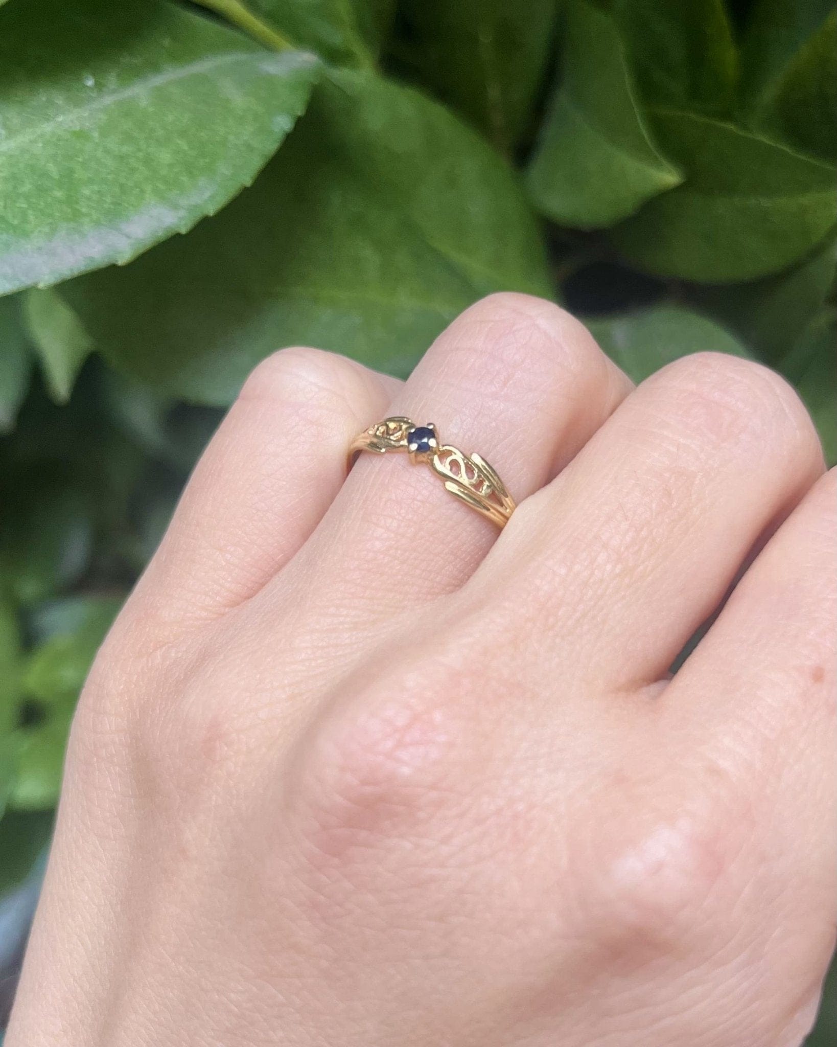 Bague Jonc Saphir "Ronnie" - Elliade Paris