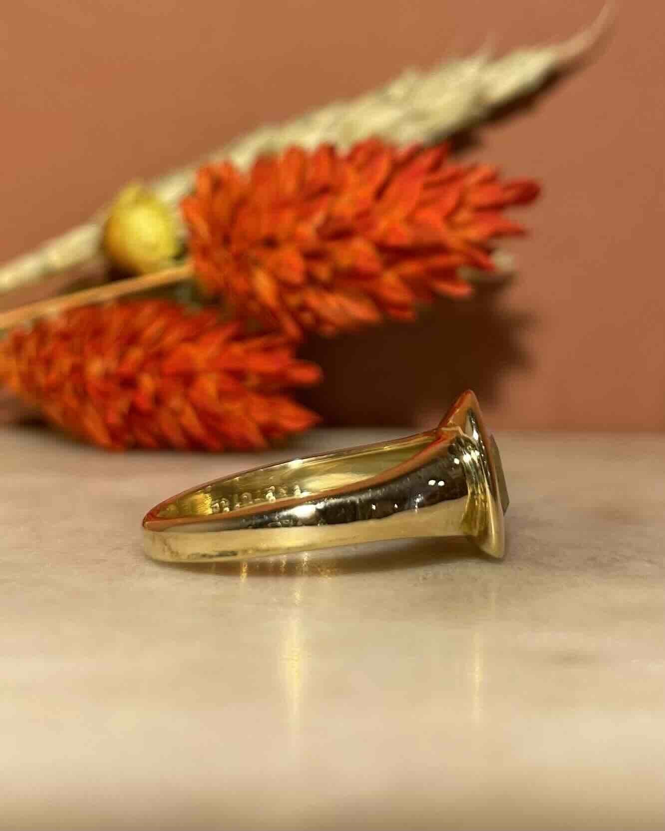 Bague Jonc Topaze 1 Carat "Constance" - Elliade Paris