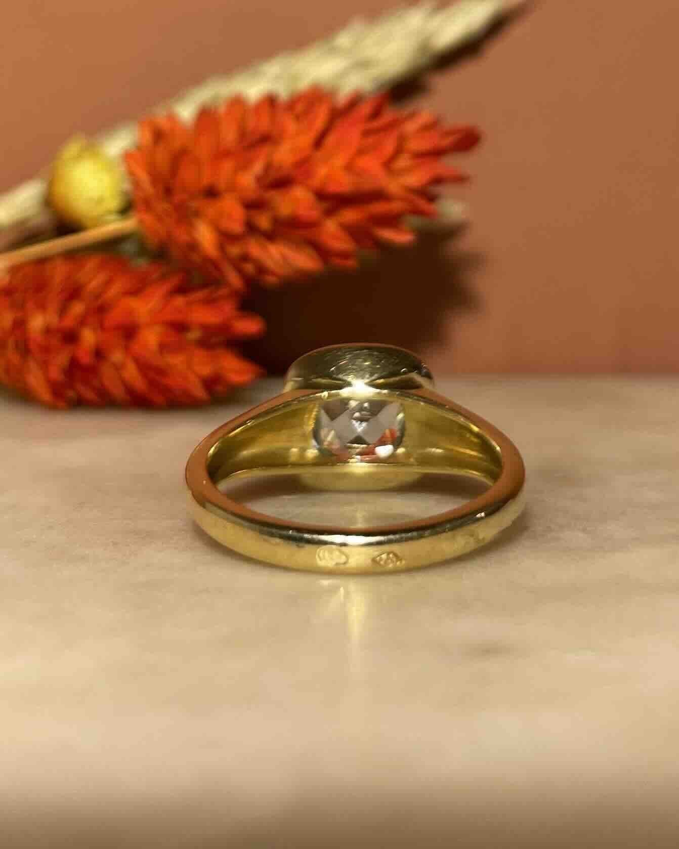Bague Jonc Topaze 1 Carat "Constance" - Elliade Paris