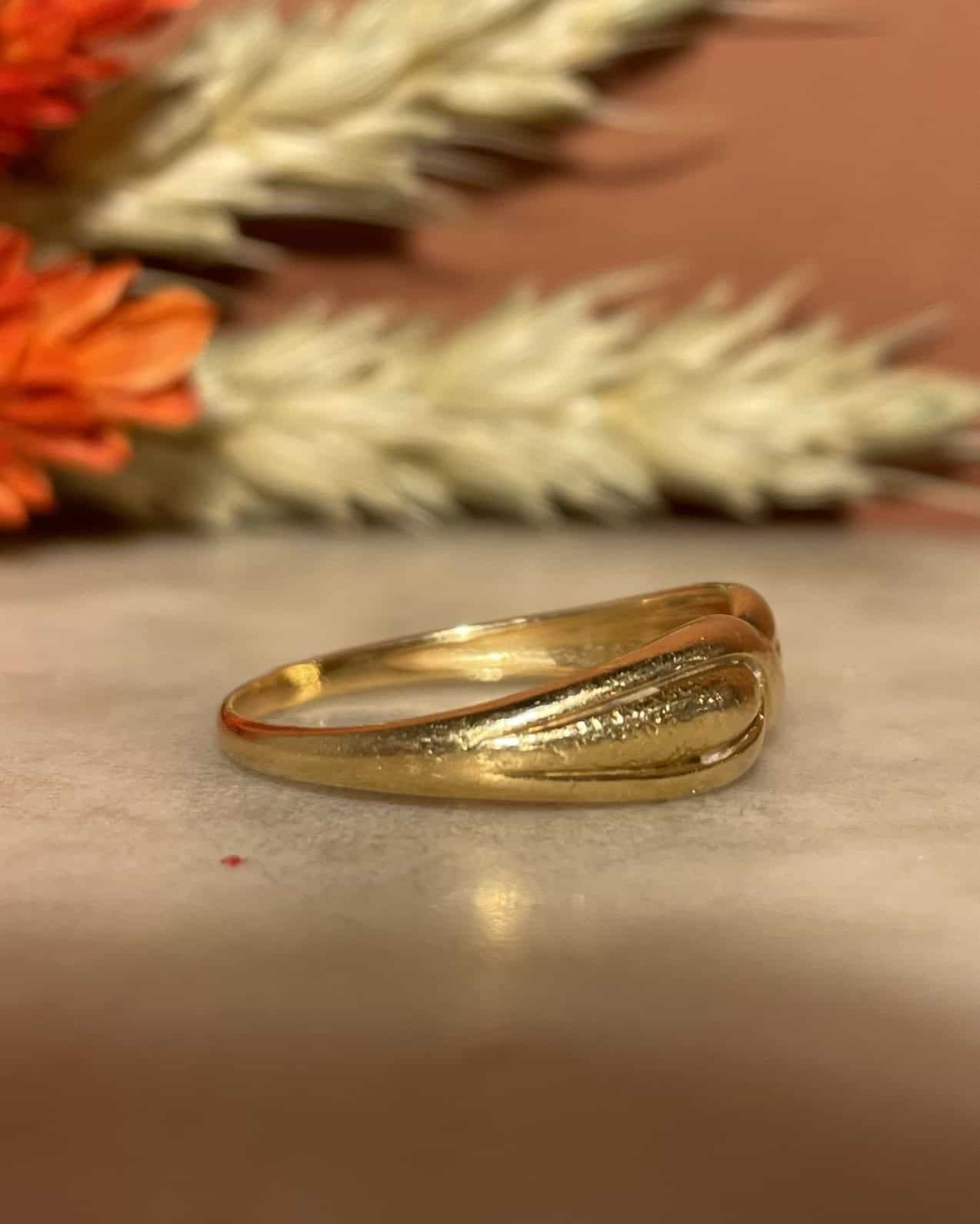 Bague Jonc Torsadé Or 18 Carats "Méliane" - Elliade Paris