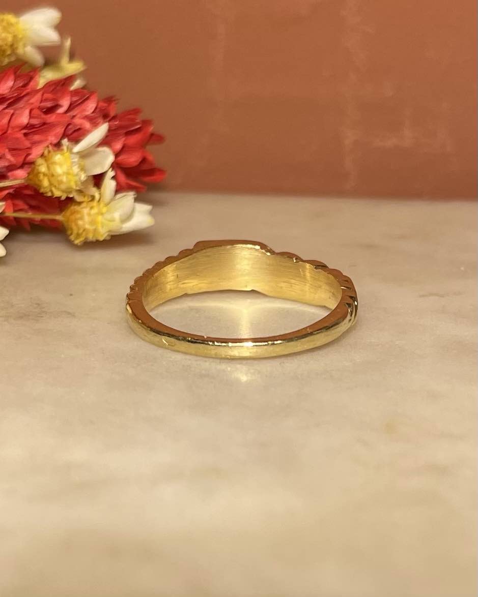 Bague jonc torsadée Diamant "Muriel"