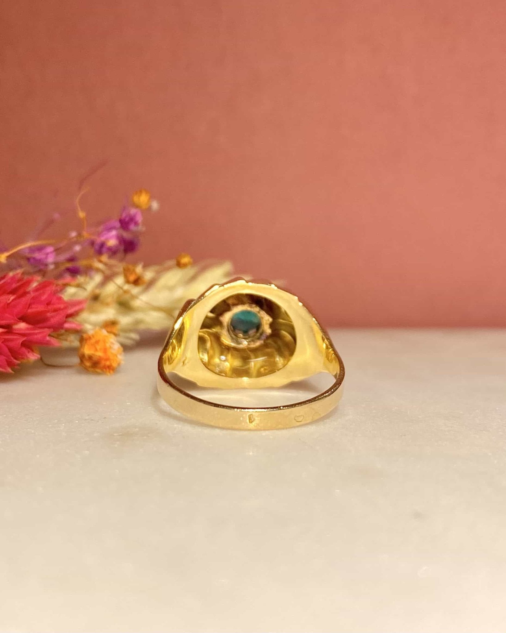 Bague Jonc Tourbillon Émeraude 0.25 carat "Telma" - Elliade Paris