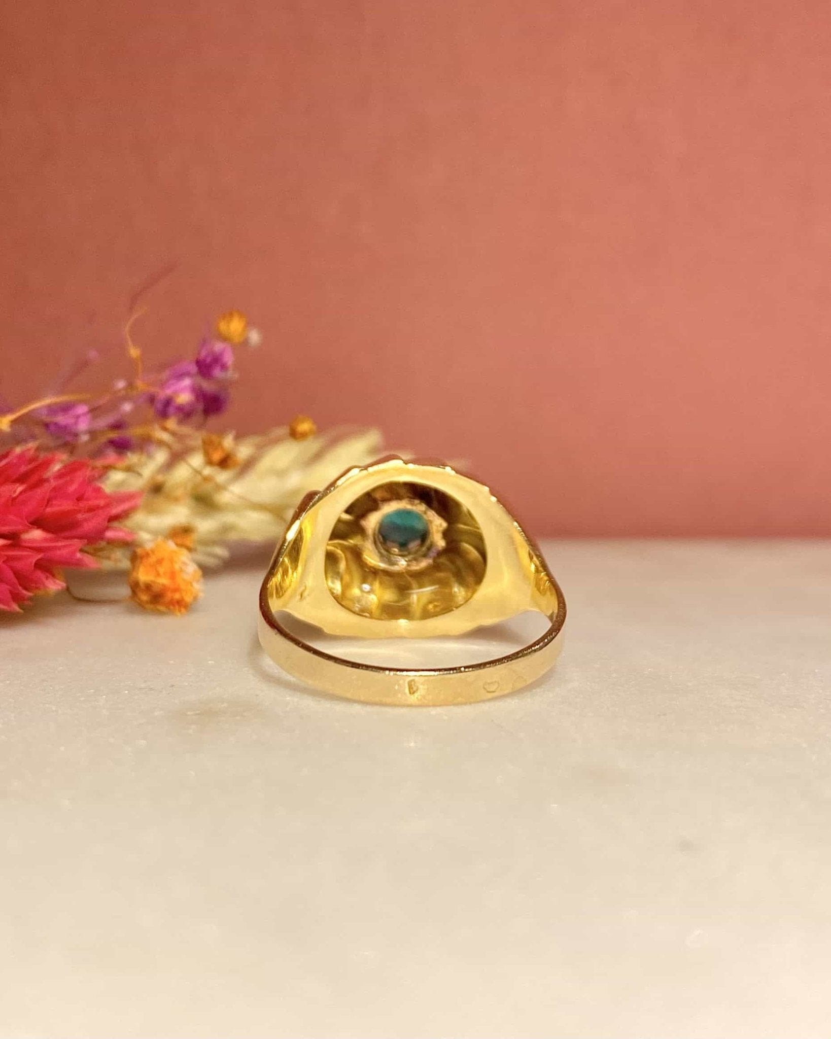 Bague Jonc Tourbillon Émeraude 0.25 carat "Telma" - Elliade Paris