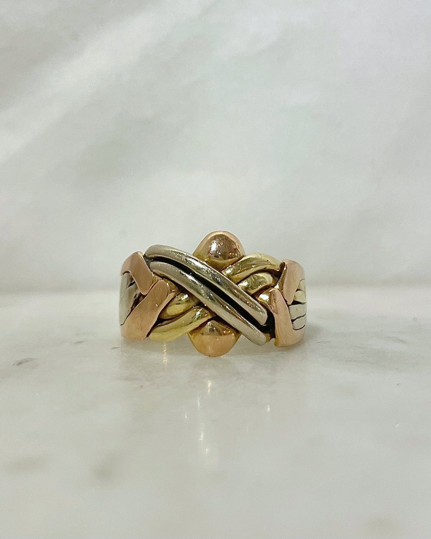 Bague Jonc Trois Ors “Félicie” - Elliade Paris