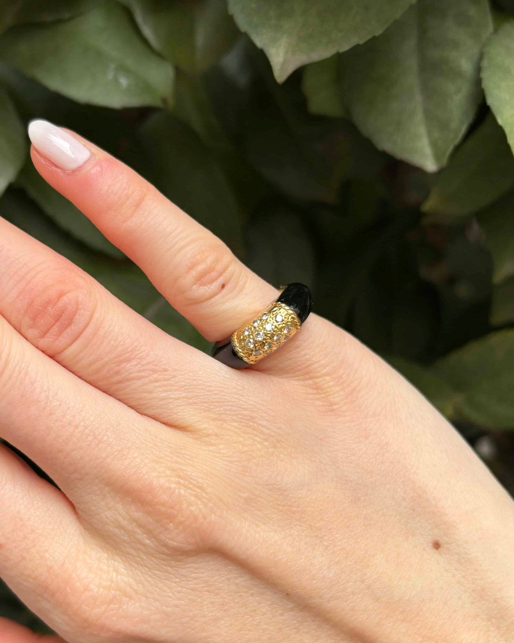 Bague Jonc Vintage 14 Diamants "Holmes" - Elliade Paris