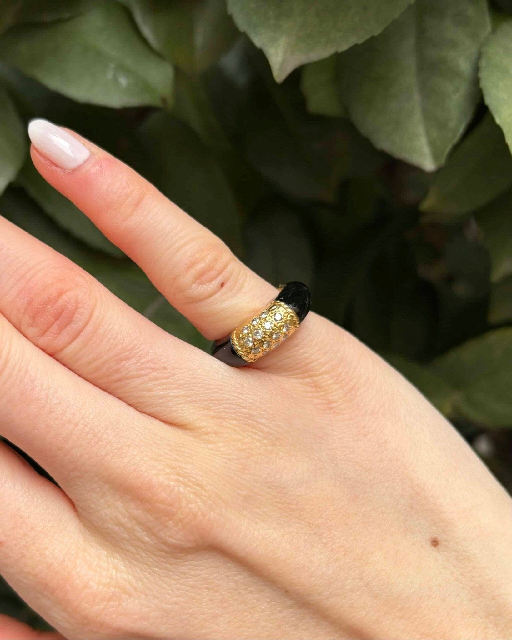 Bague Jonc Vintage 14 Diamants "Holmes" - Elliade Paris