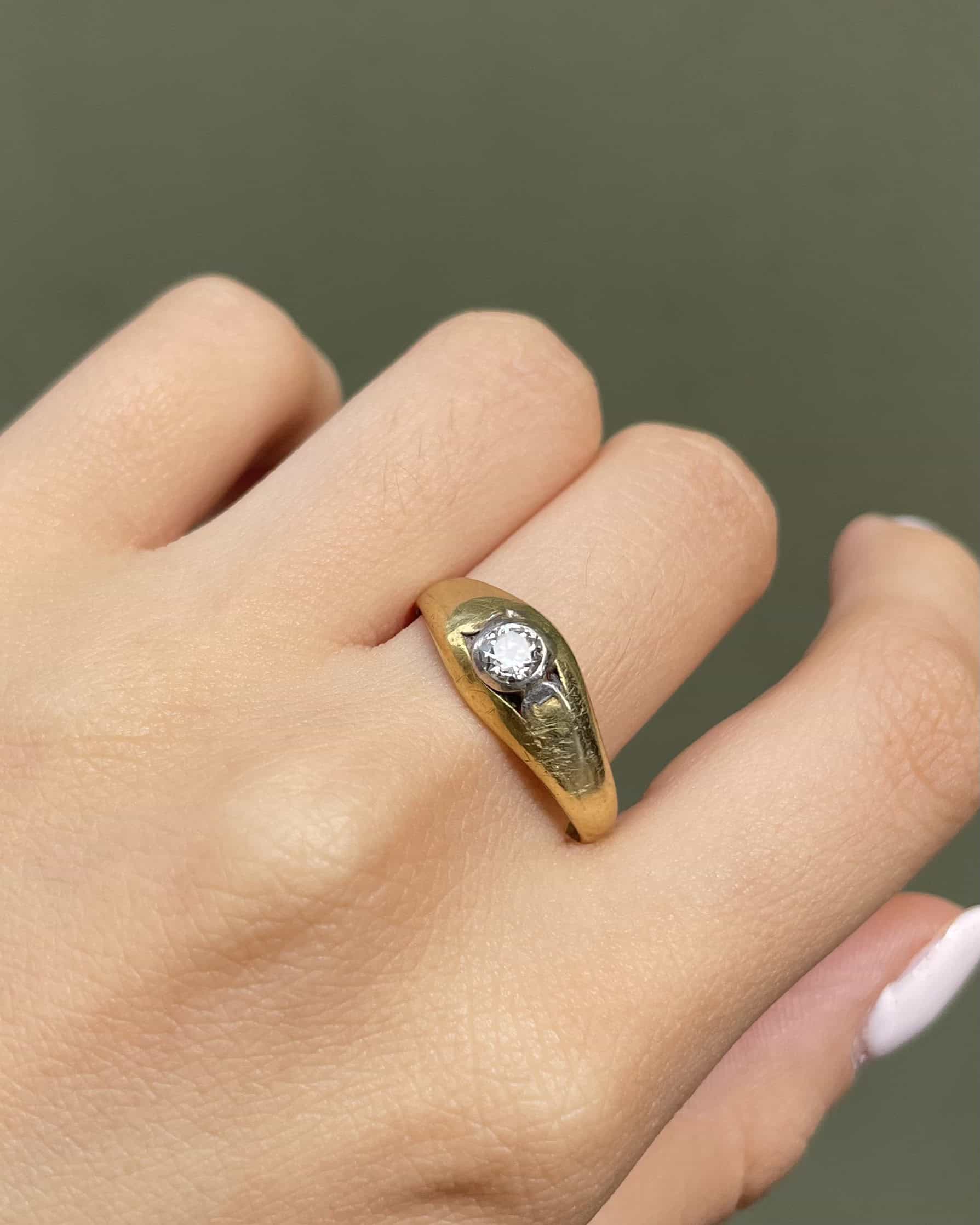 Bague Jonc Diamant "Gwen"