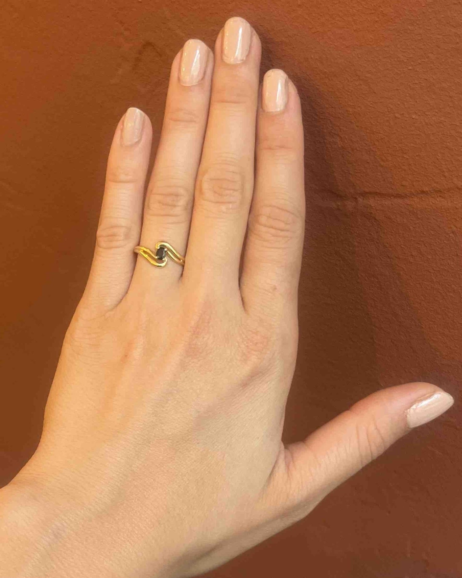 Bague Jonc vintage Saphir "Daniela" - Elliade Paris