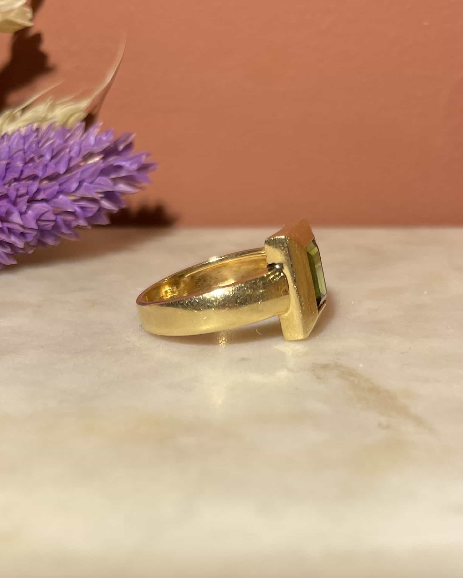 Bague Style Art-Déco Tourmaline "Luce"