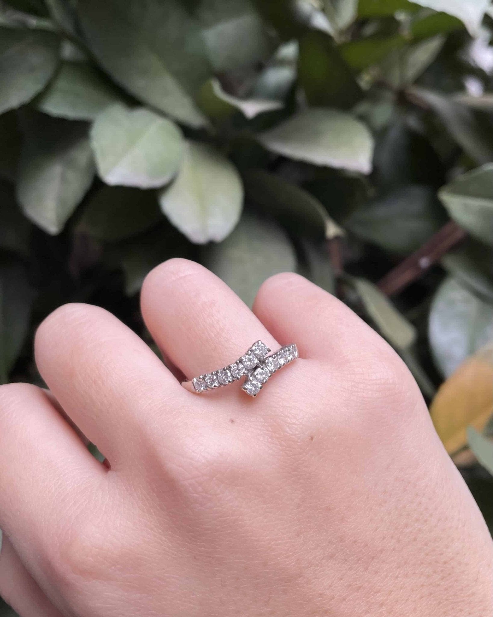 Bague Liens Diamants 0.72 carat "Leslie" - Elliade Paris