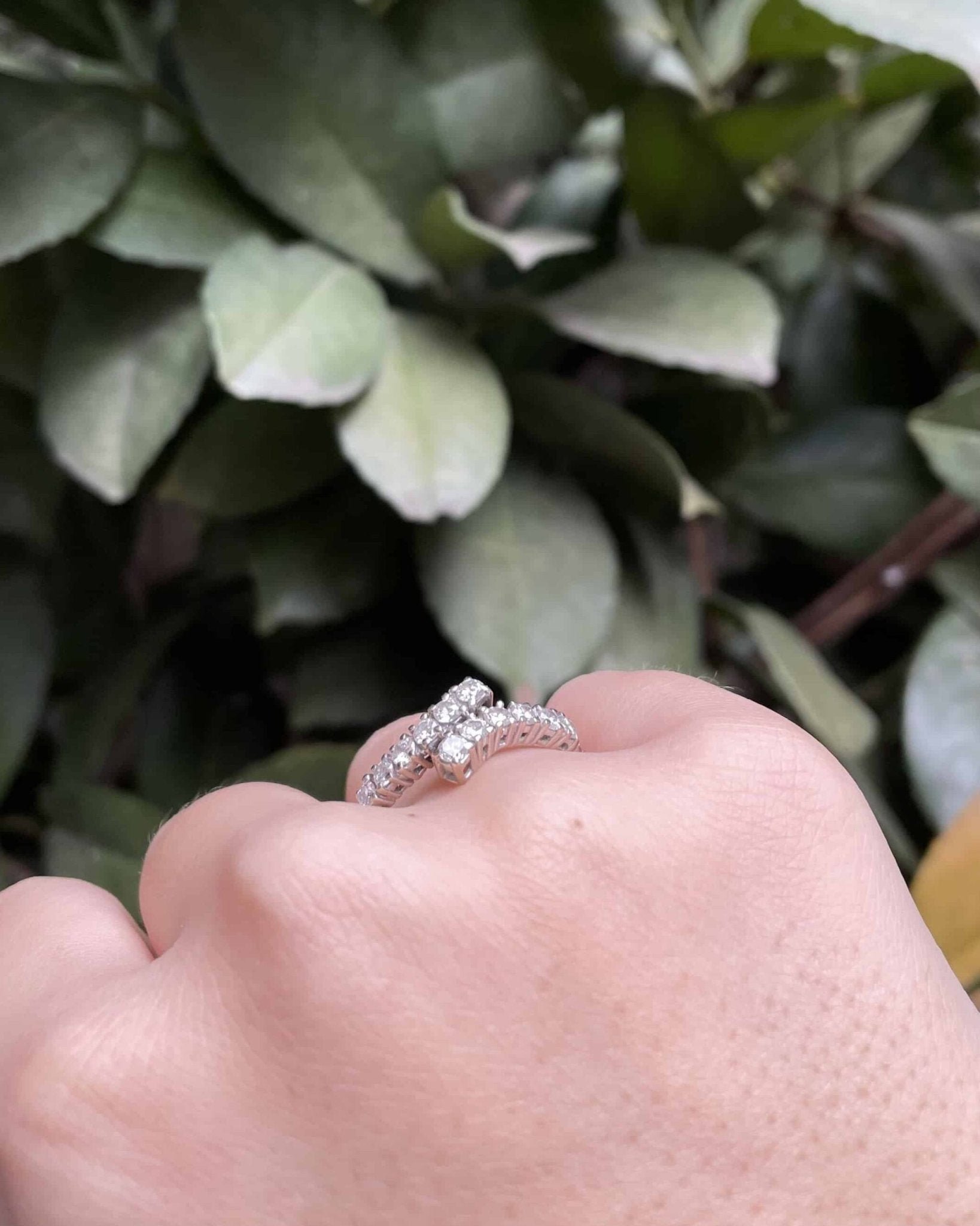 Bague Liens Diamants 0.72 carat "Leslie" - Elliade Paris