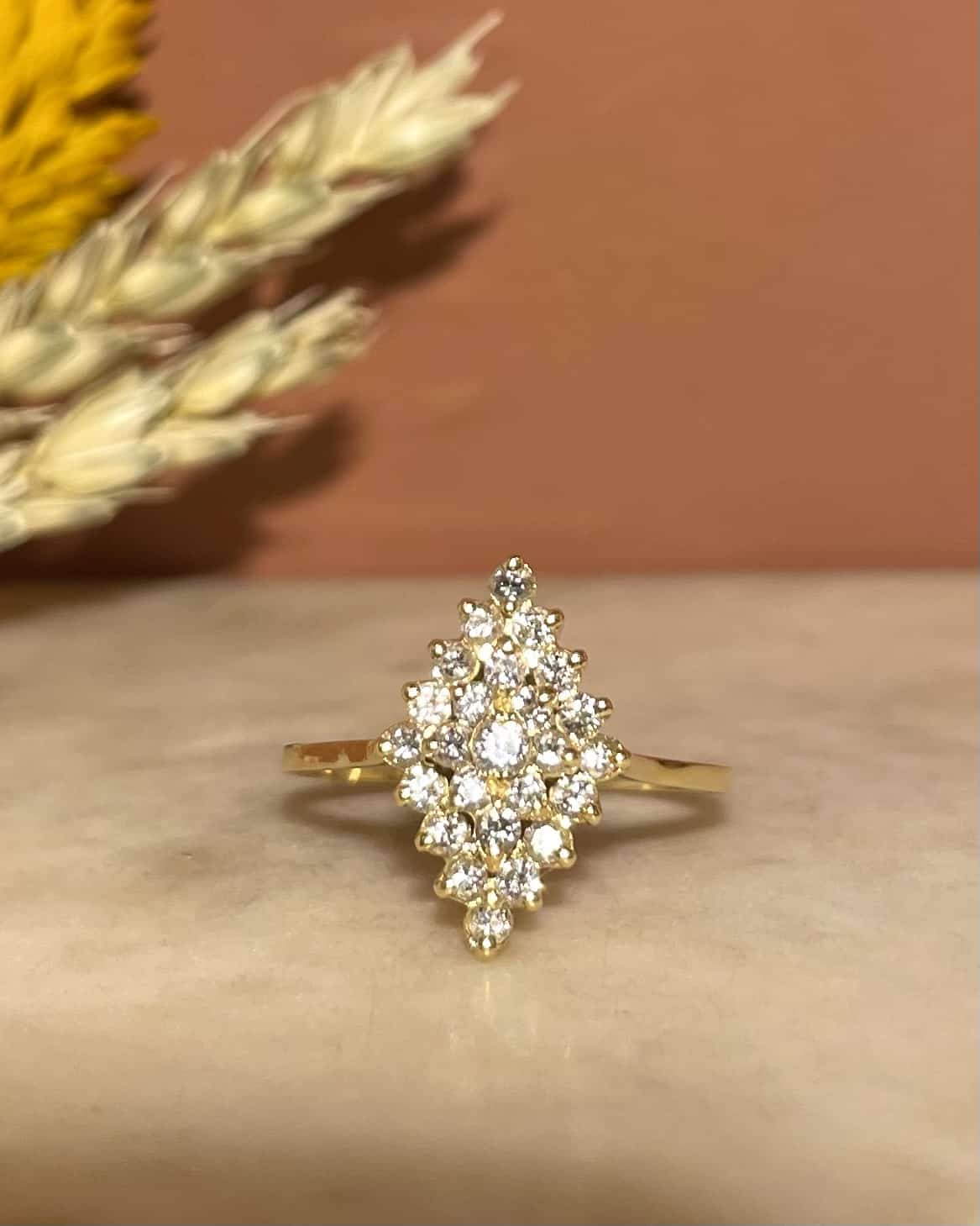 Bague Losange 25 Diamants "Joan" - Elliade Paris