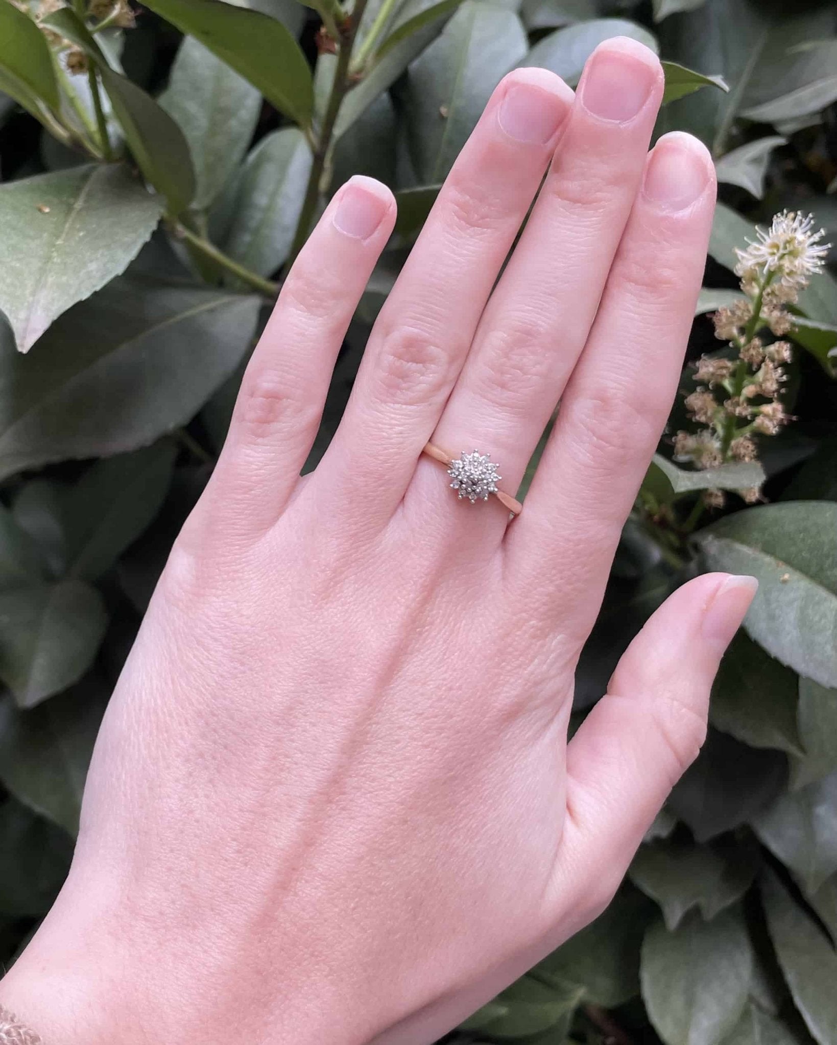 Bague Marguerite 19 Diamants "Louella" - Elliade Paris