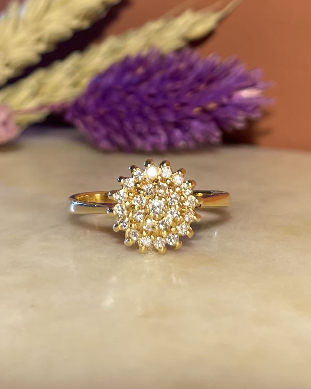 Bague Marguerite 25 Diamants 0.26 carat "Jones" - Elliade Paris