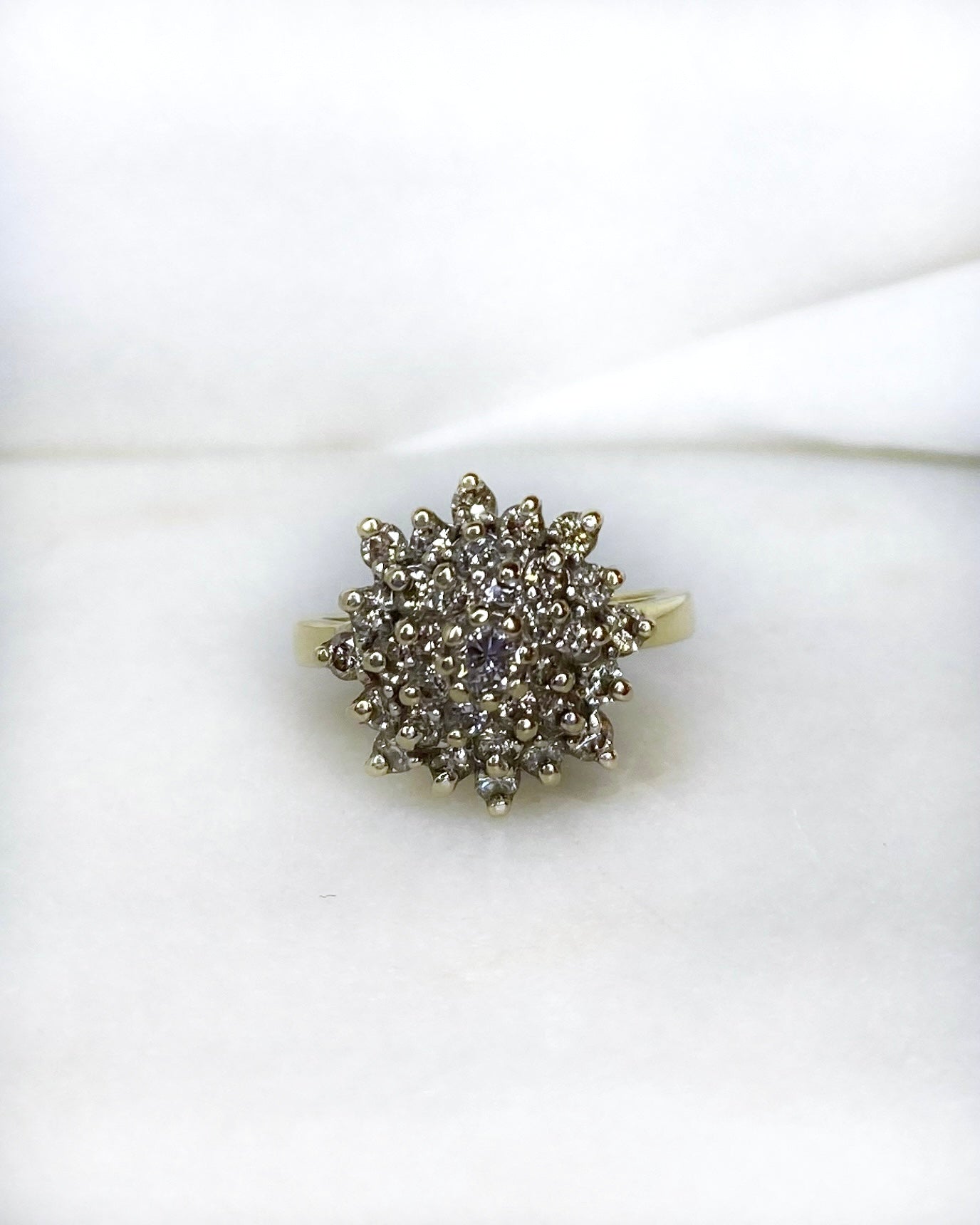 Bague Marguerite 33 Diamants 1.06 carat "Orlane" - Elliade Paris