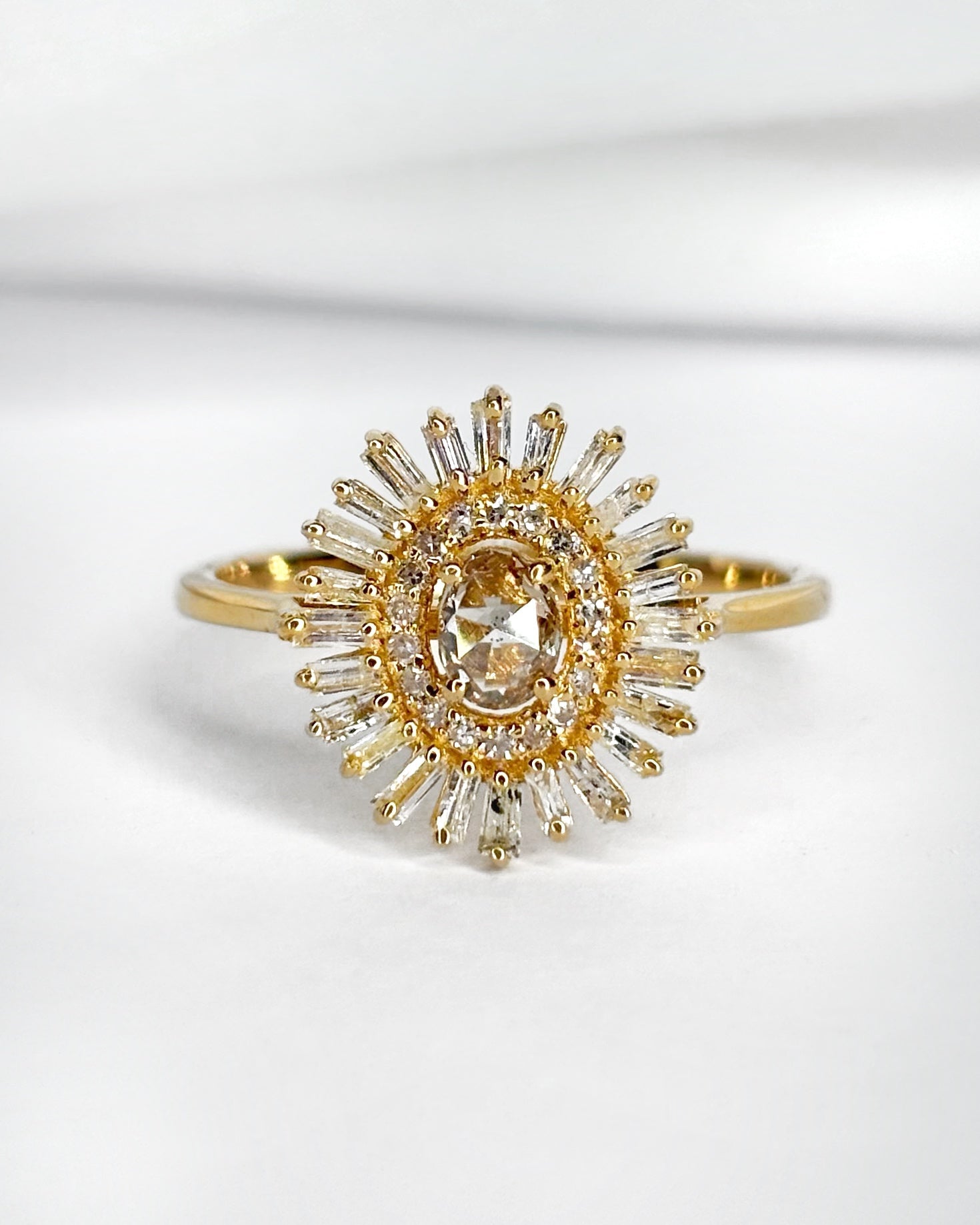 Bague Marguerite 43 Diamants 0.59 carat "Priya" - Elliade Paris