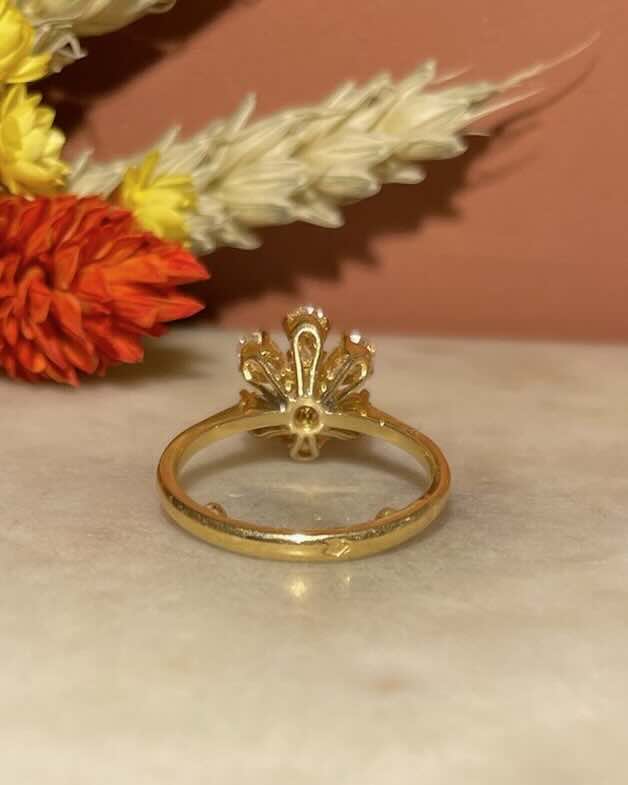 Bague Marguerite 7 Diamants "Edwige" - Elliade Paris