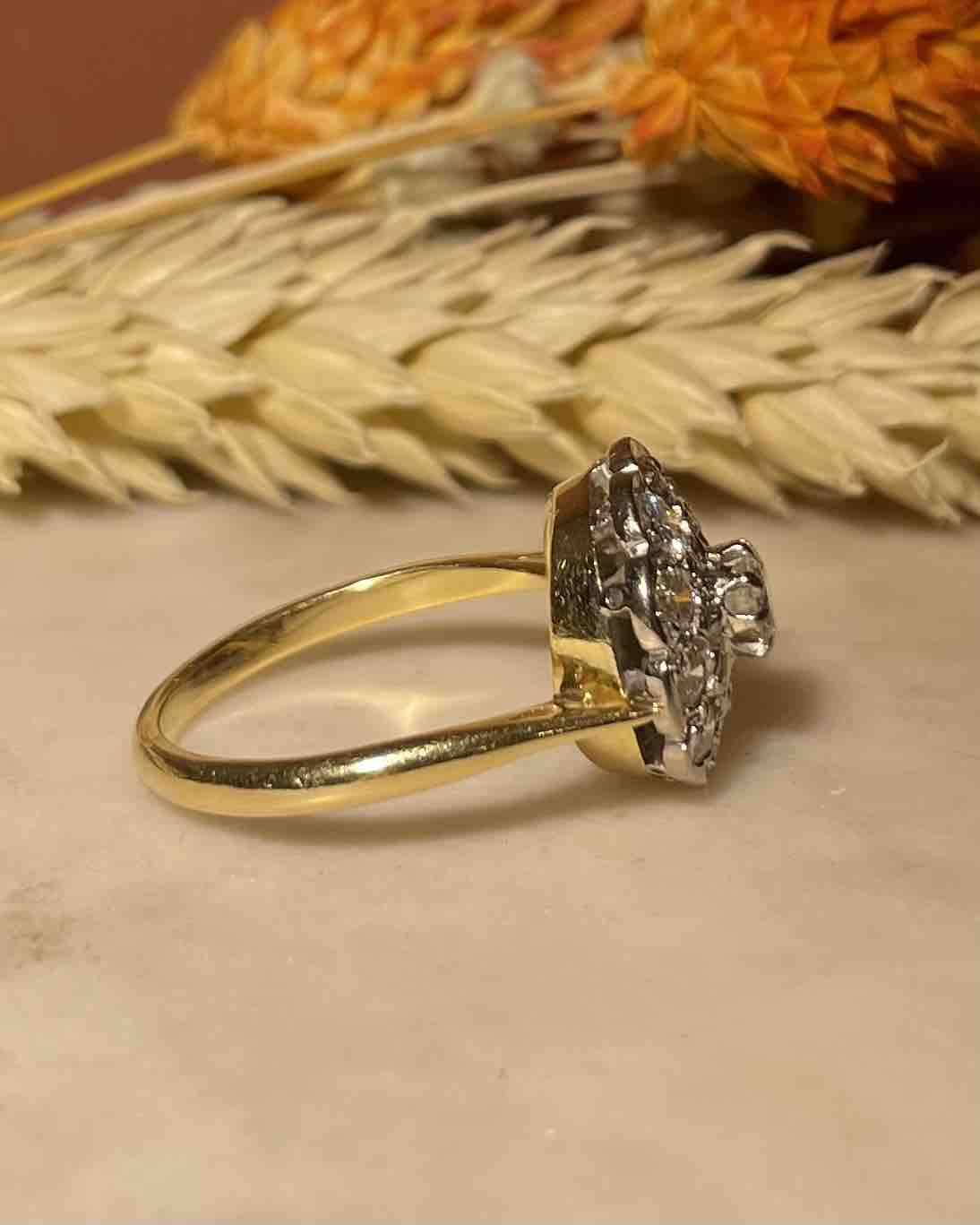 Bague Marguerite All Diamonds 1,28 carat "Erika" - Elliade Paris