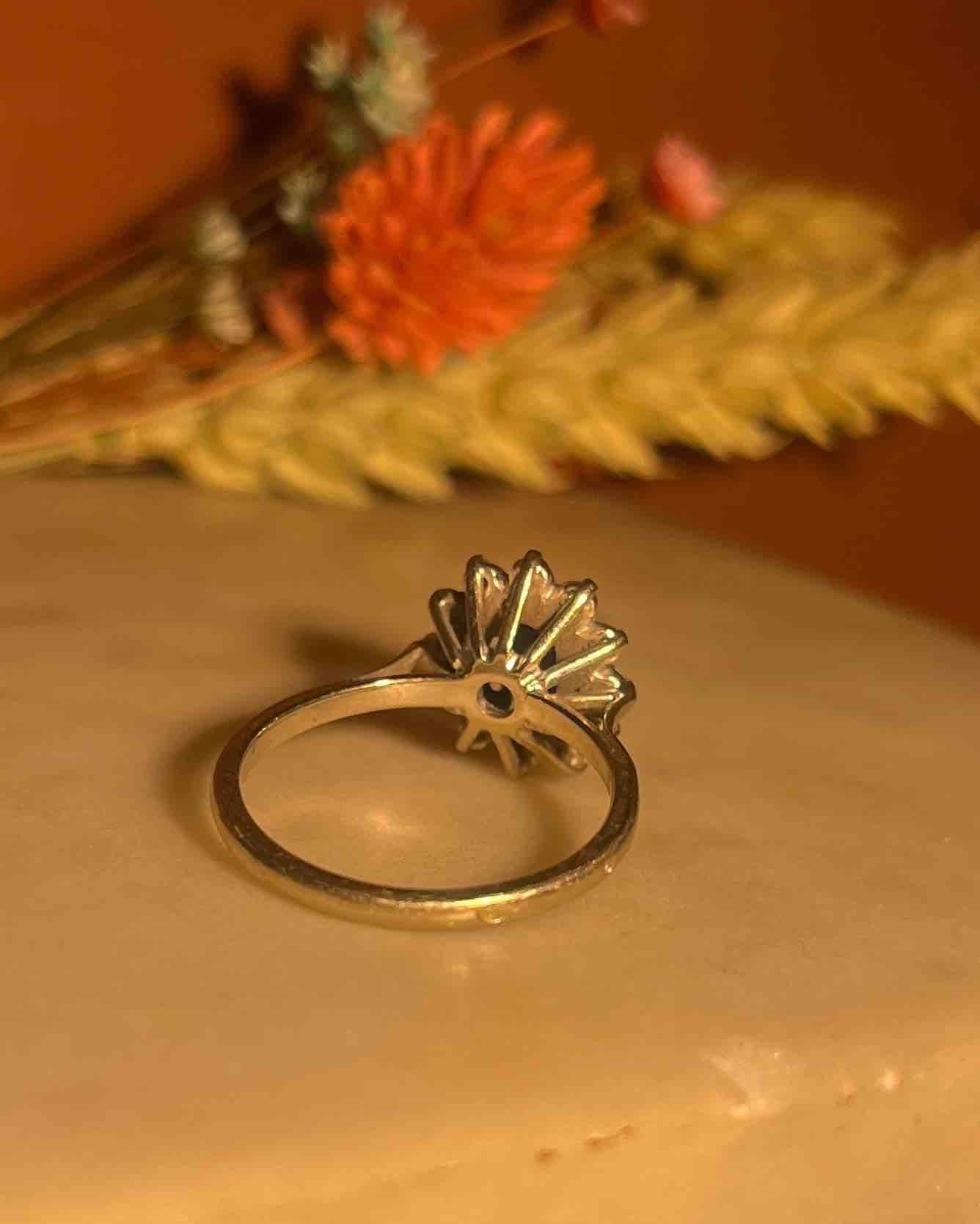 Bague Marguerite Saphir & Diamants "Amanda"