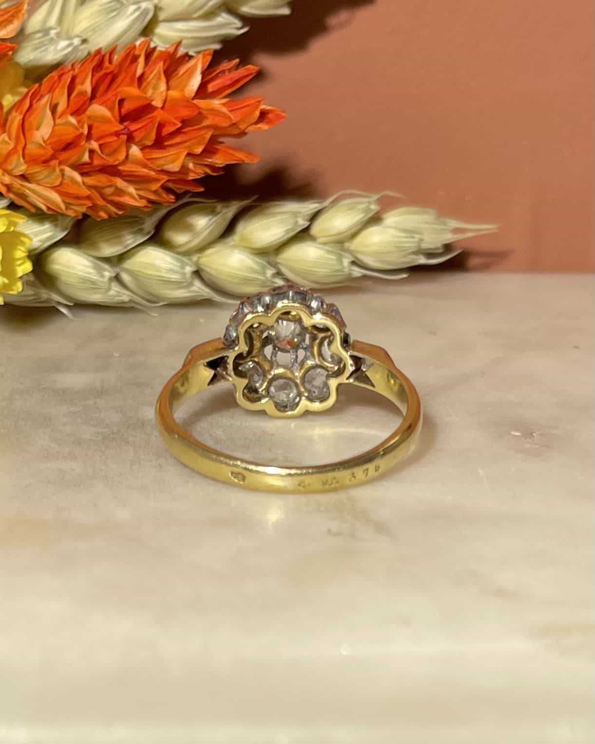 Bague Art-déco 11 Diamants "Jacqueline"