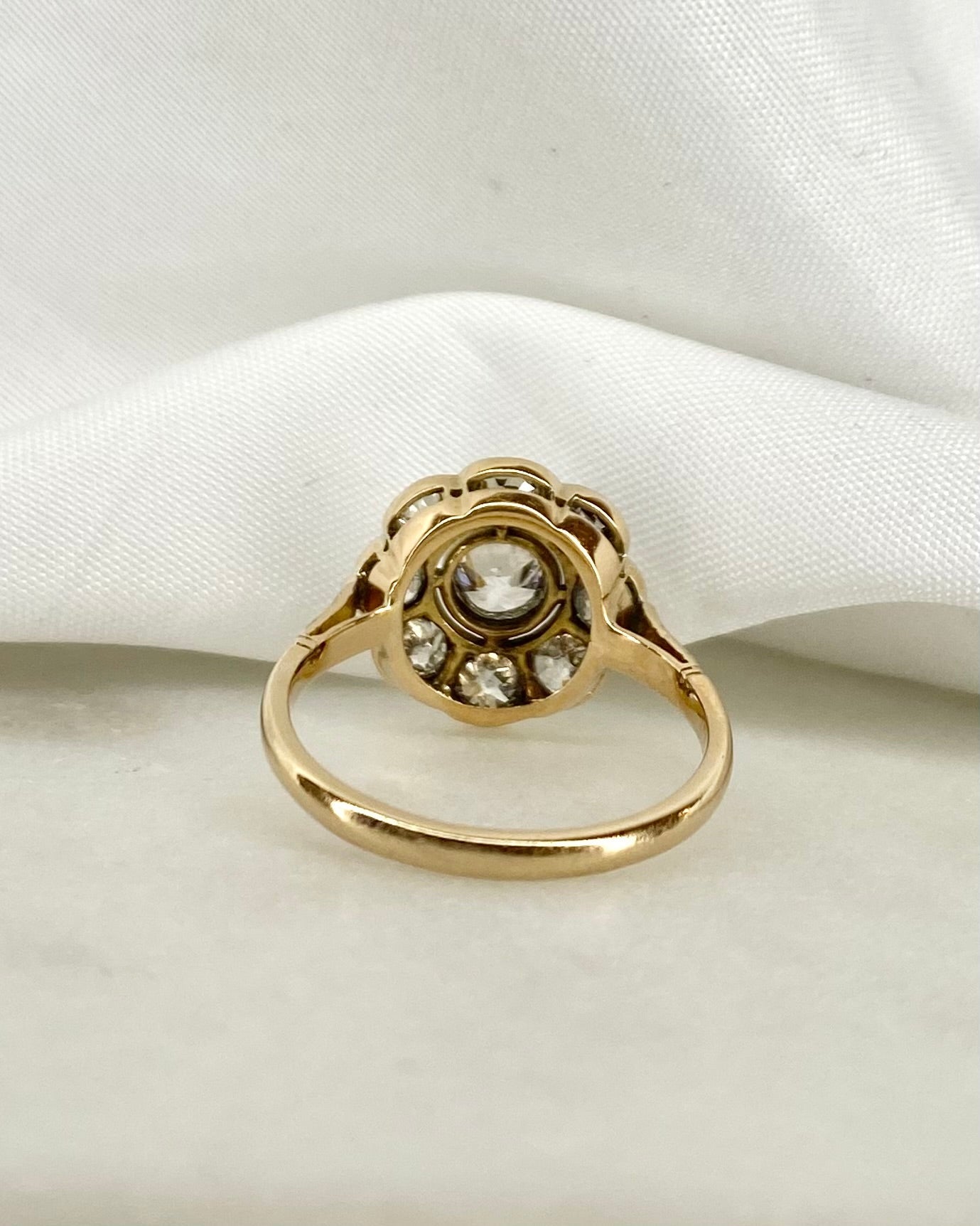 Bague Marguerite Art Déco Diamants 1.54 carat "Annie" - Elliade Paris