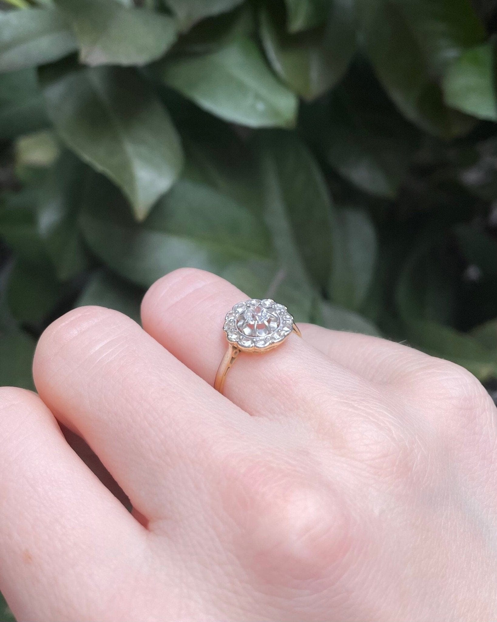 Bague Marguerite Art - Déco Diamants "Brianne" - Elliade Paris