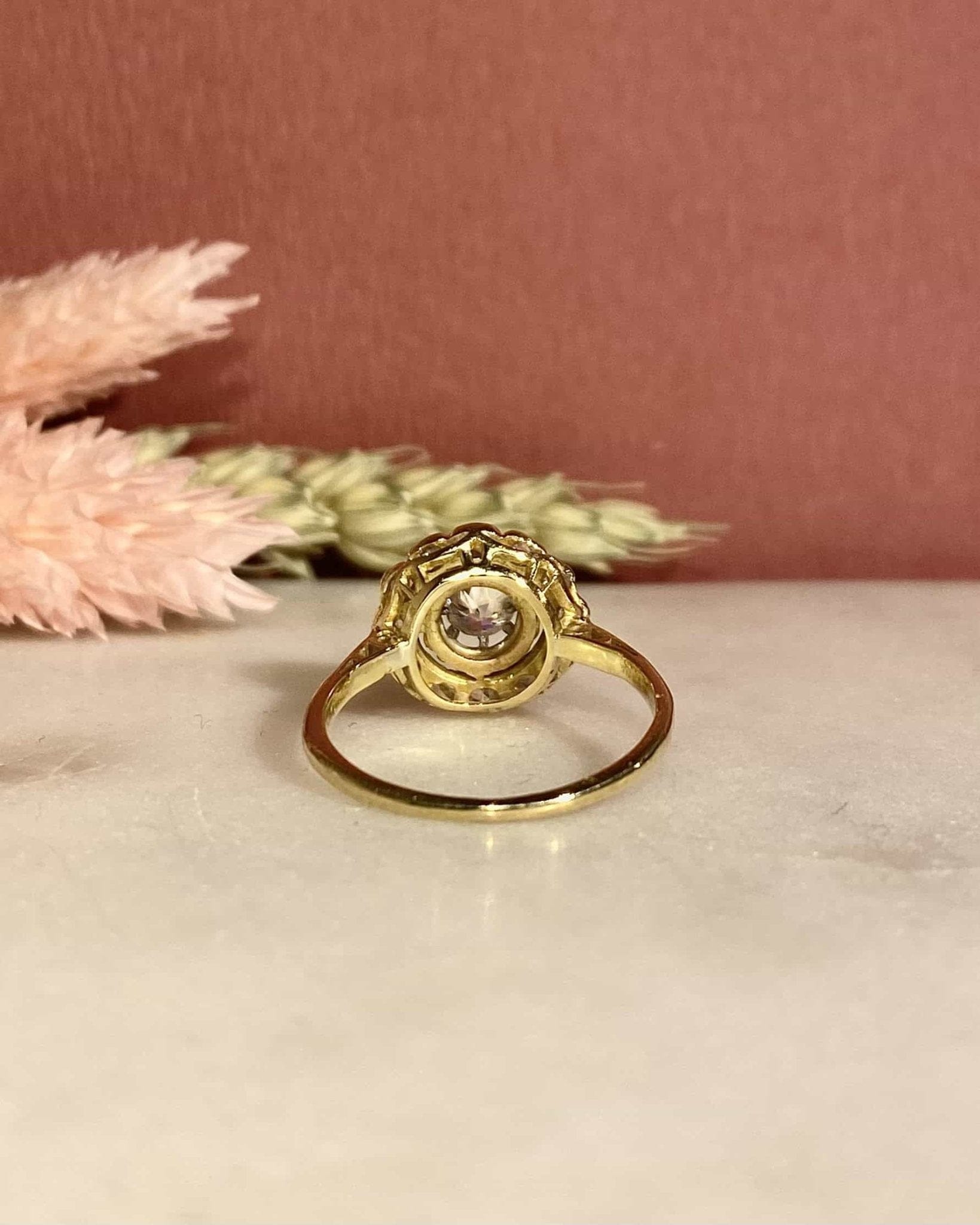 Bague Marguerite Art - Déco Diamants "Brianne" - Elliade Paris