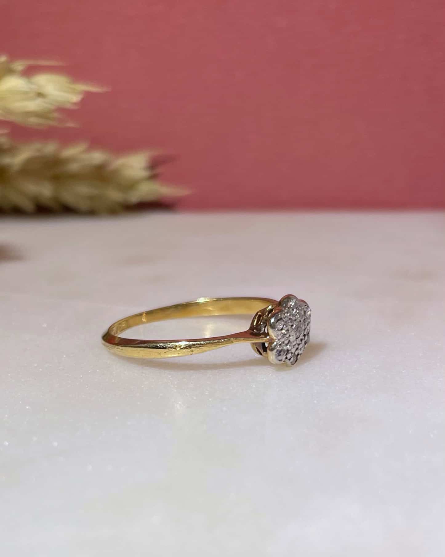 Bague Marguerite Art - Déco Diamants "Samantha" - Elliade Paris