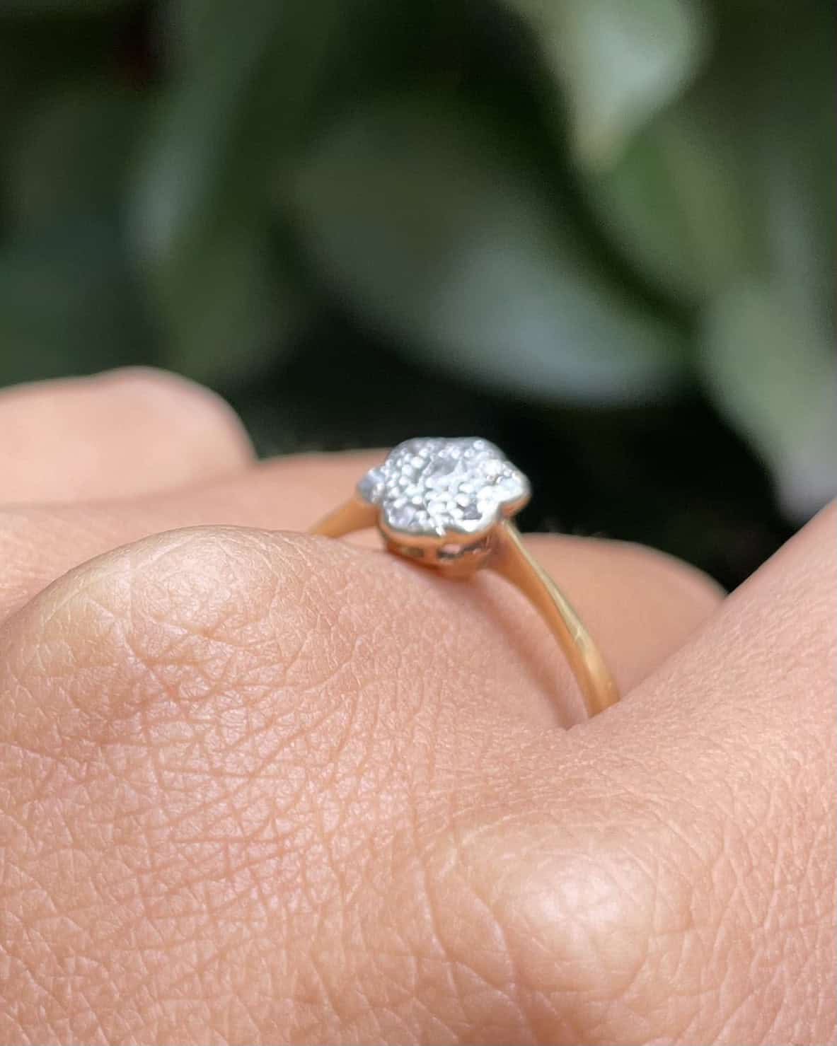 Bague Marguerite Art - Déco Diamants "Samantha" - Elliade Paris