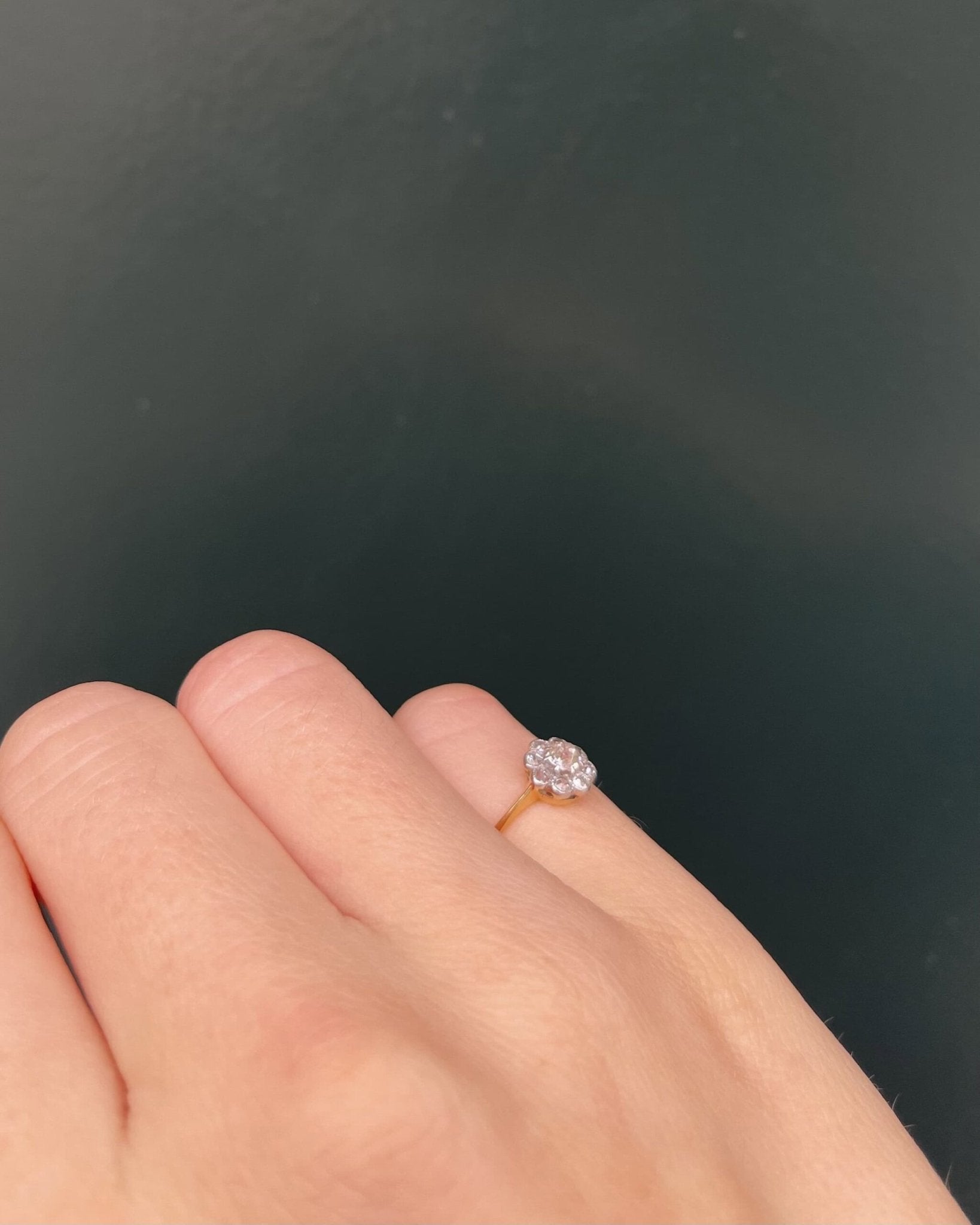 Bague Marguerite Art - Déco Diamants "Tosca" - Elliade Paris
