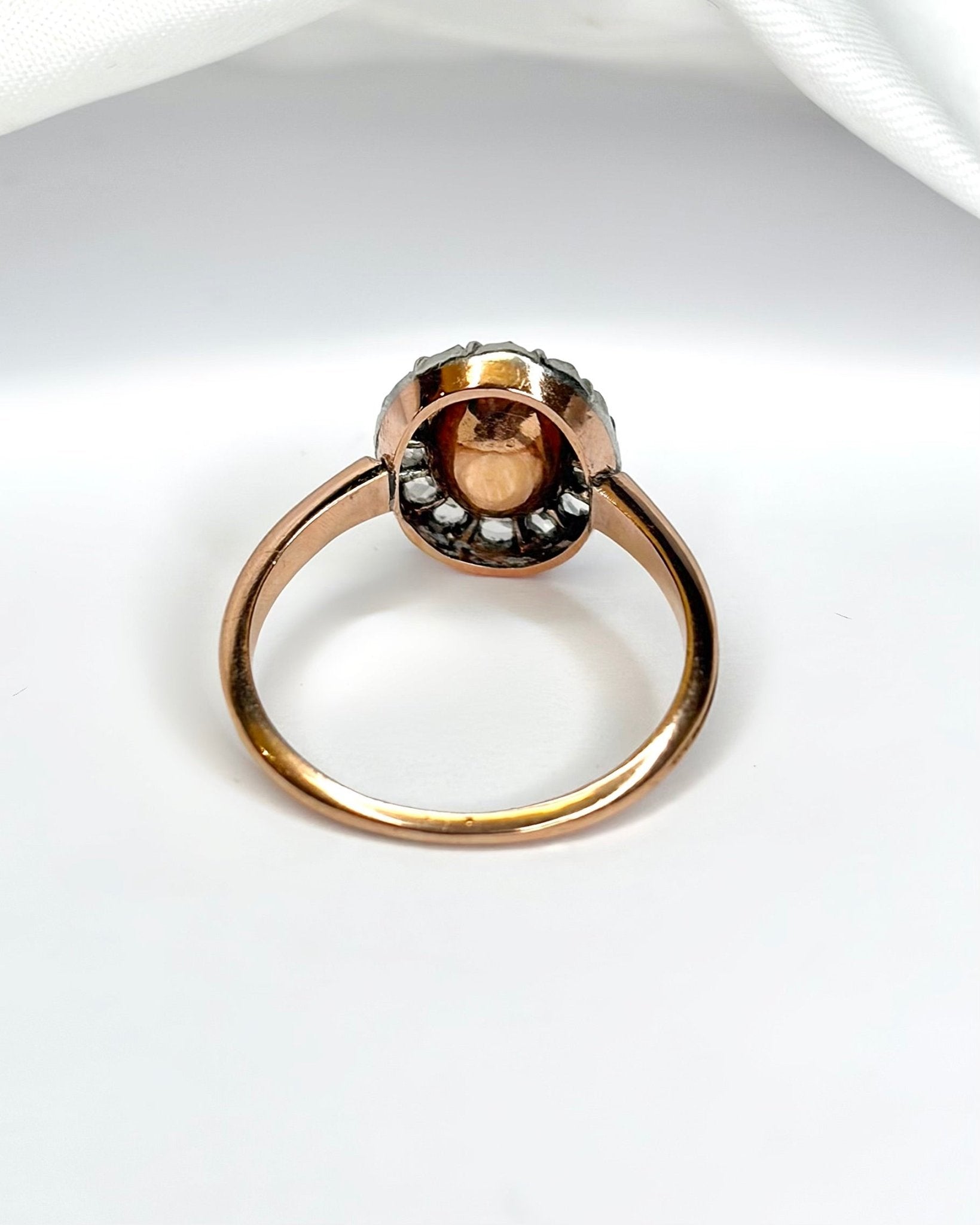 Bague Marguerite Citrine 1.42 carat & Diamants 4.1g "Leonora" - Elliade Paris