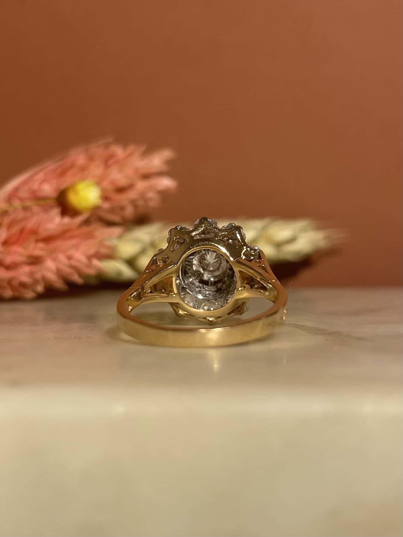 Bague Vintage Marguerite Diamants "Mandana"