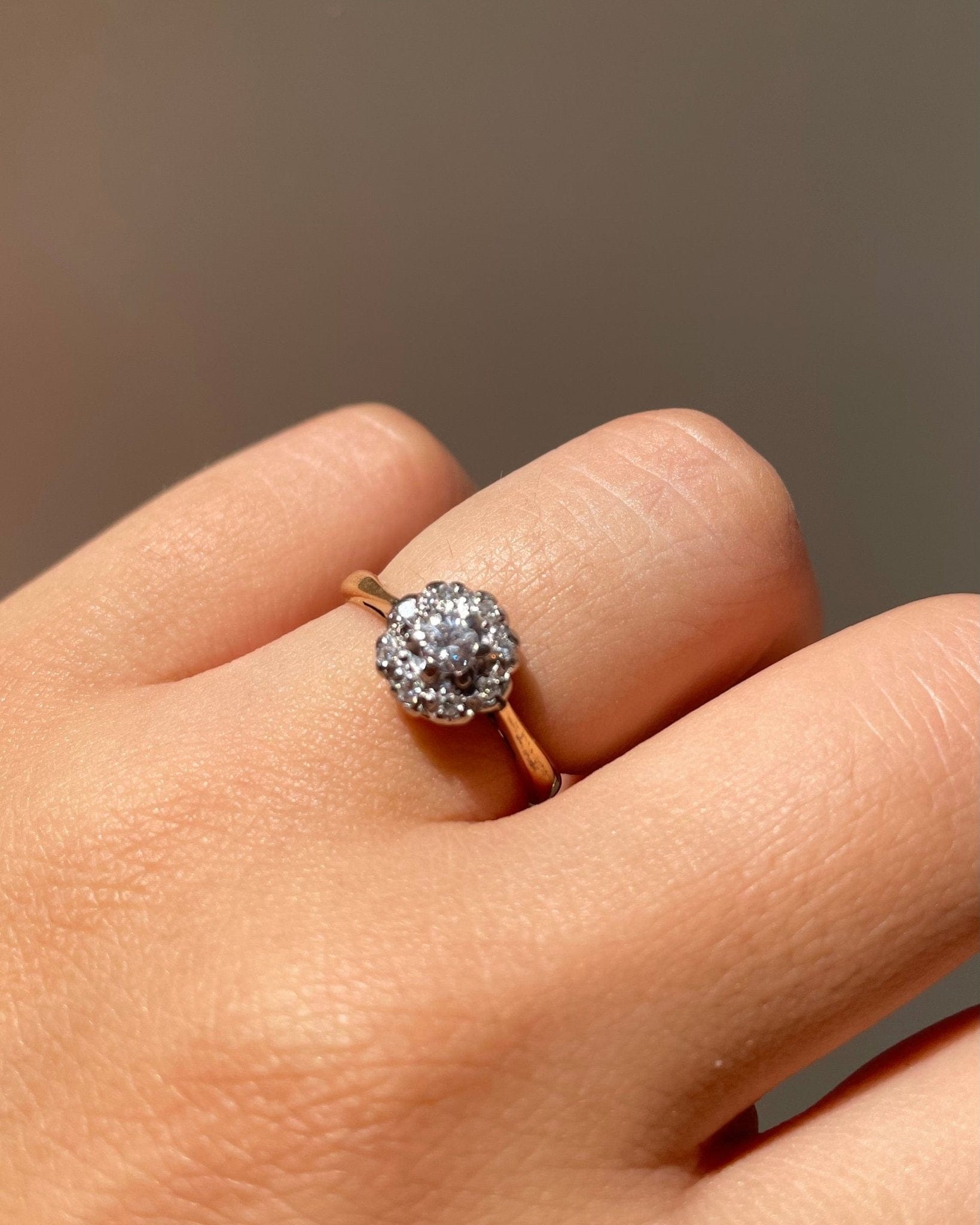 Bague Marguerite Diamants 0.16 carat "Zélie" - Elliade Paris