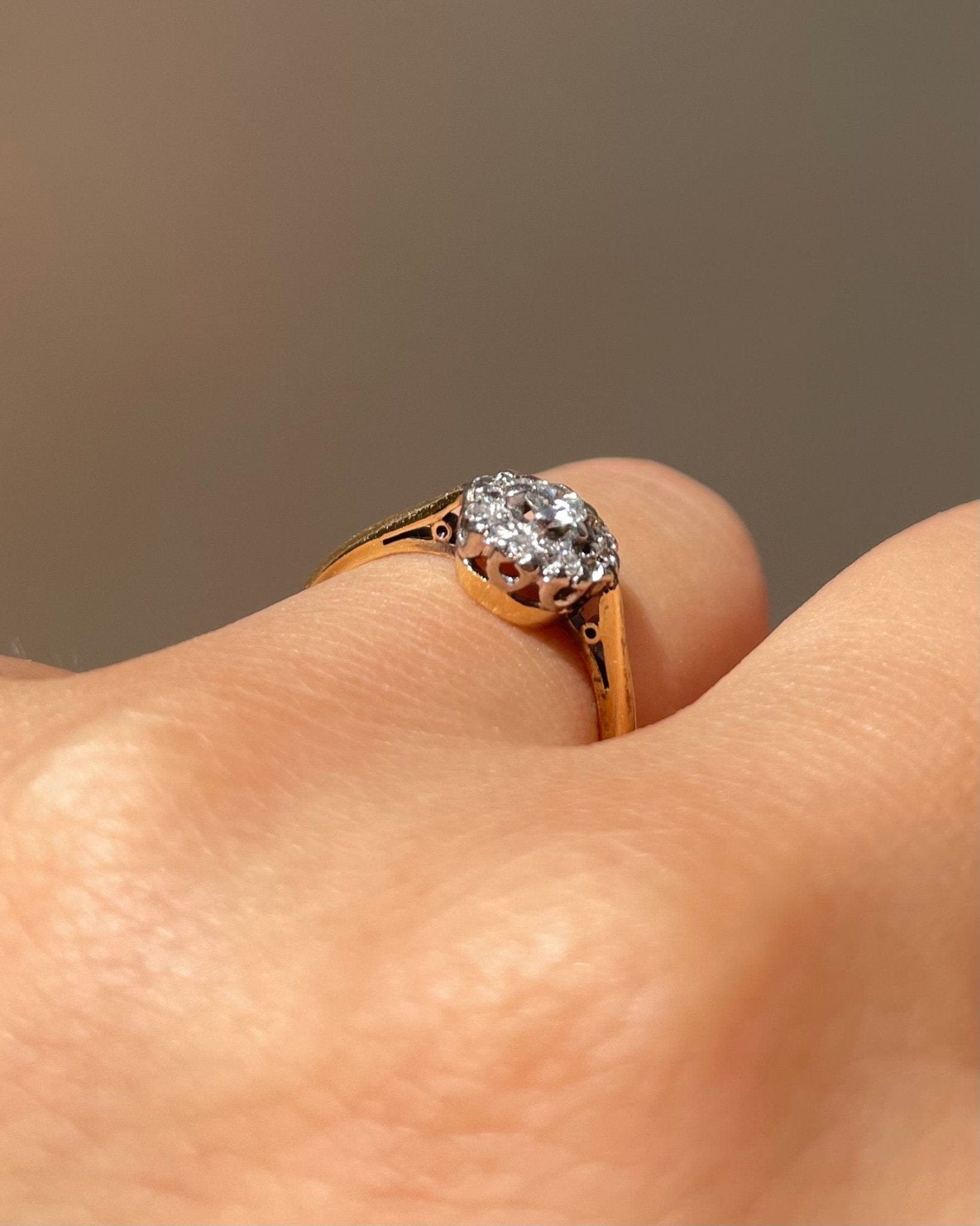 Bague Marguerite Diamants 0.16 carat "Zélie" - Elliade Paris