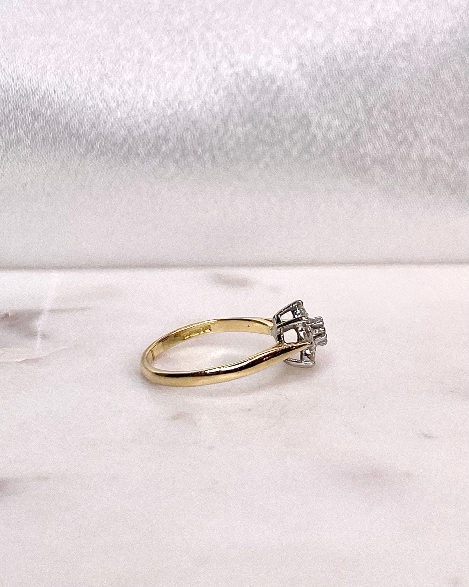 Bague Marguerite Diamants 0.31 carat "Haize" - Elliade Paris