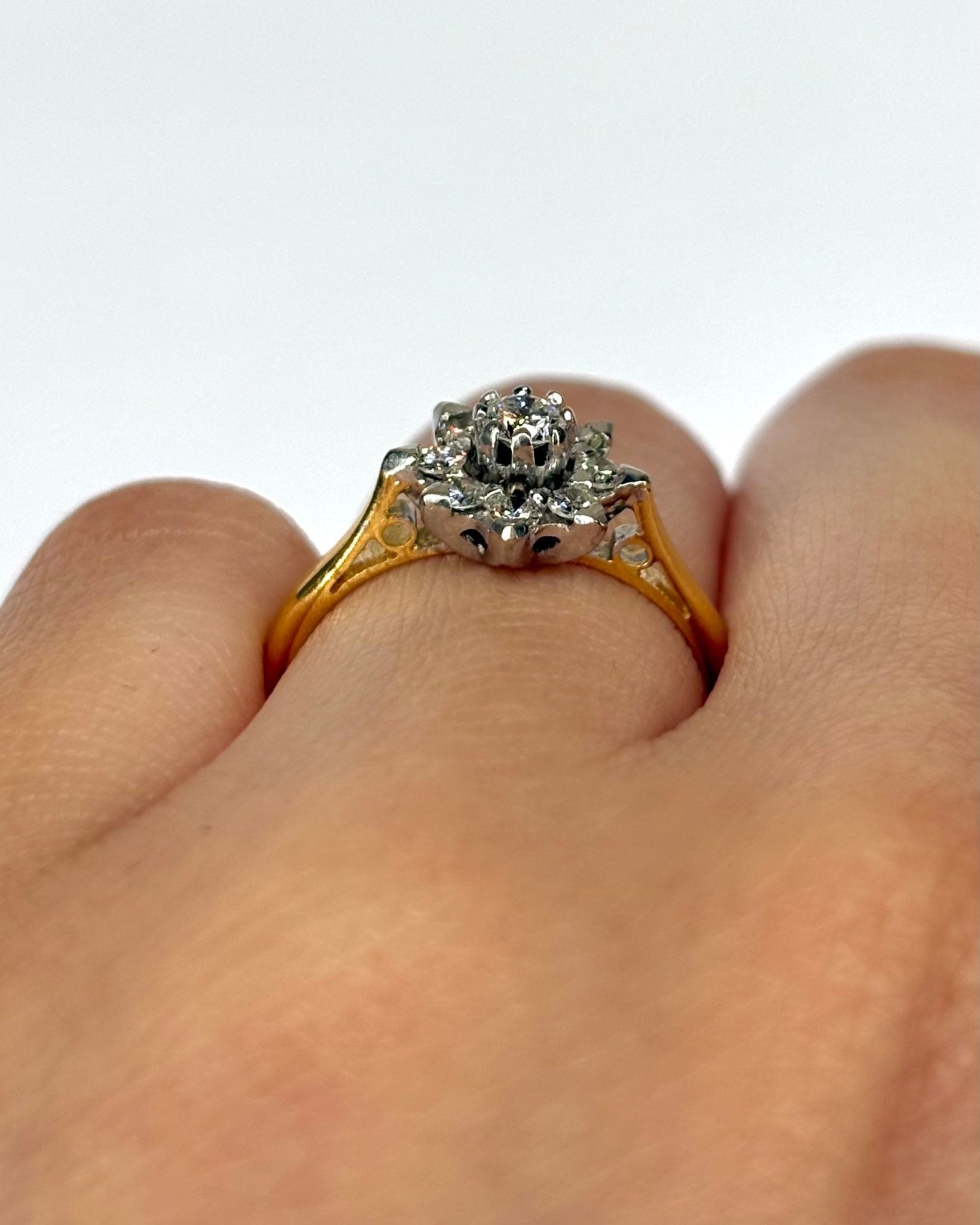 Bague Marguerite Diamants 0.33 carat "Rita" - Elliade Paris