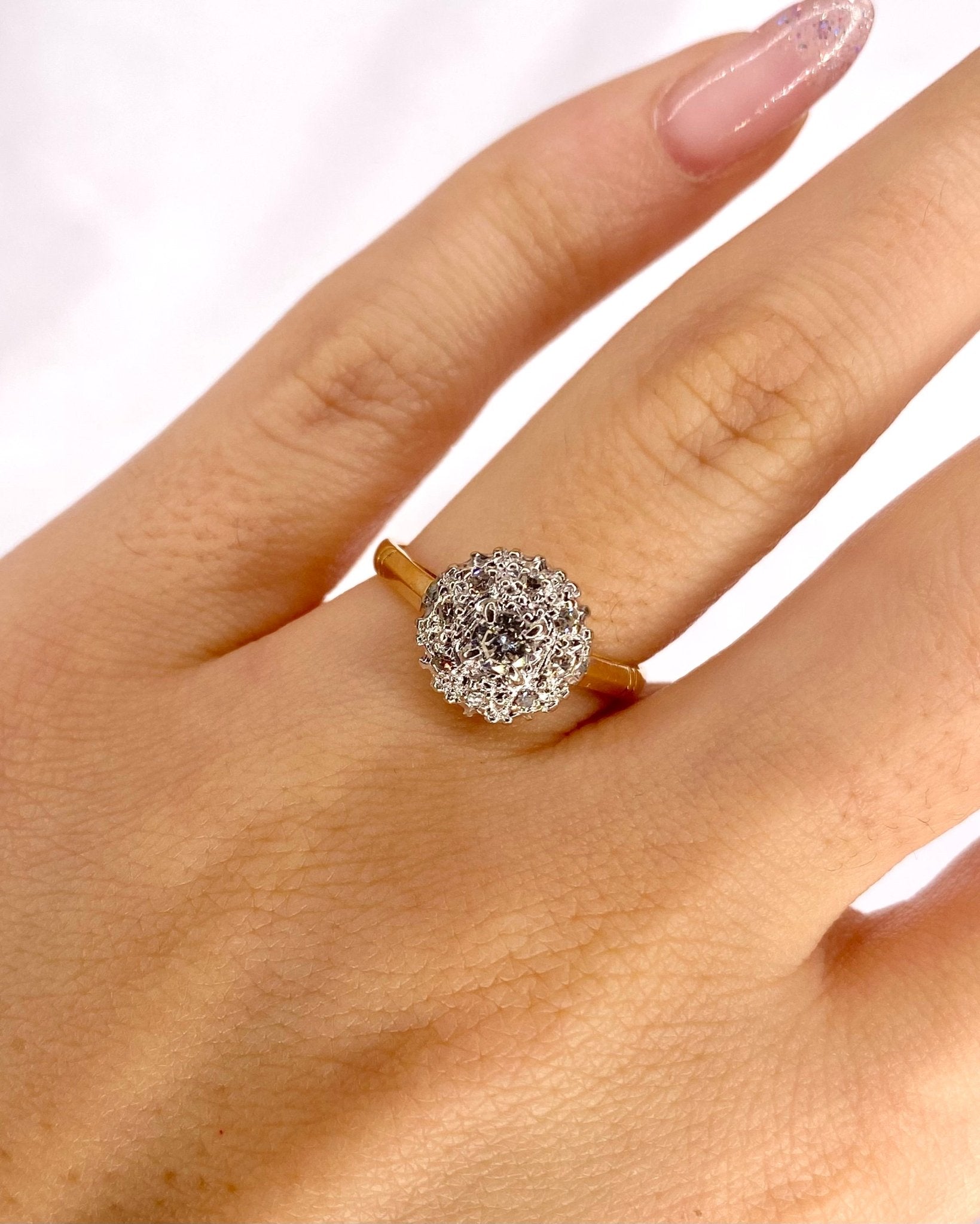 Bague Marguerite Diamants 0.36 carat "Aveline" - Elliade Paris