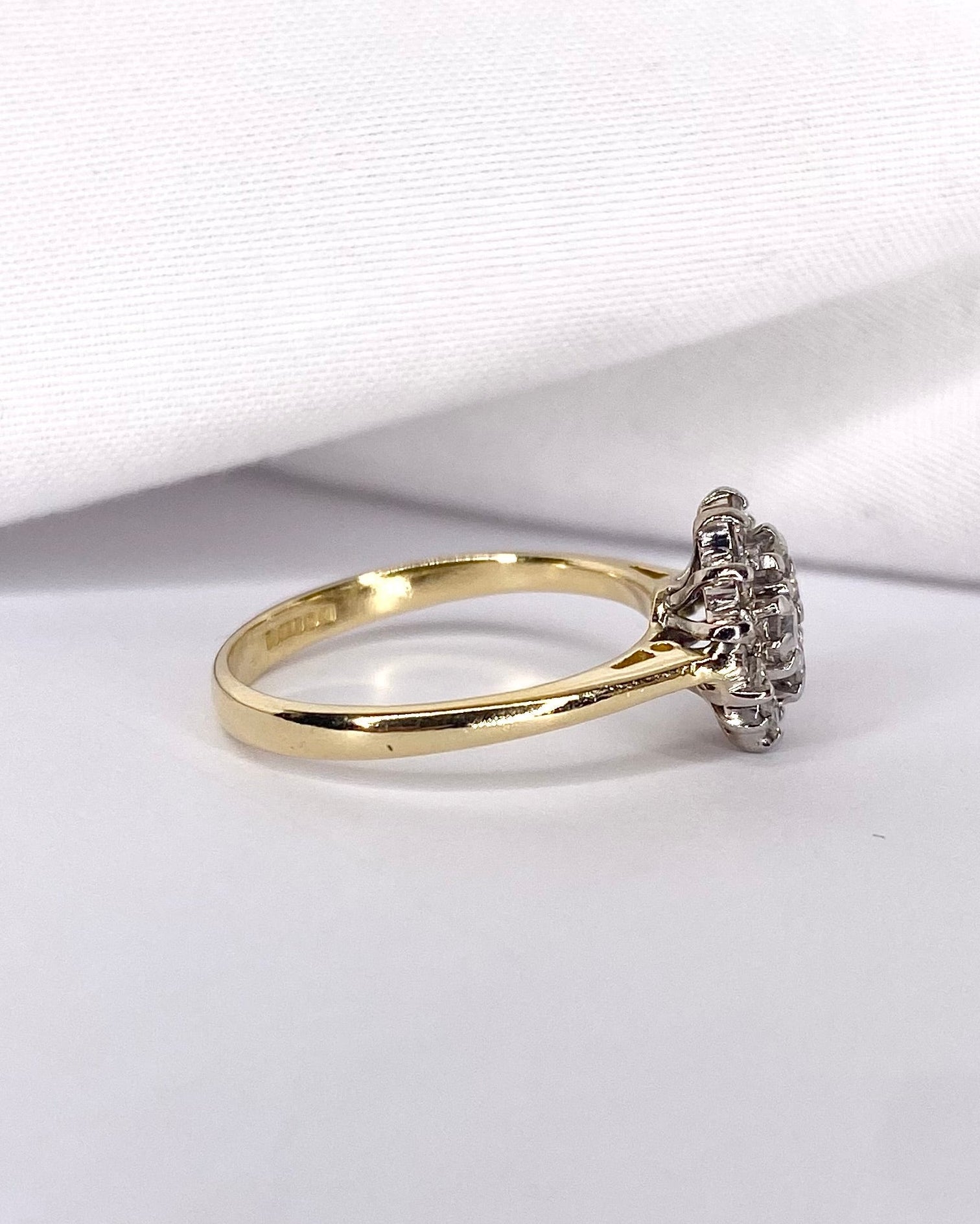 Bague Marguerite Diamants 0.36 carat "Jade" - Elliade Paris