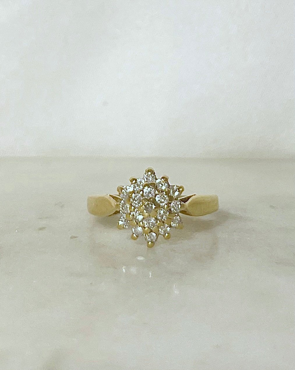 Bague Marguerite Diamants 0.38 carat “Albine” - Elliade Paris