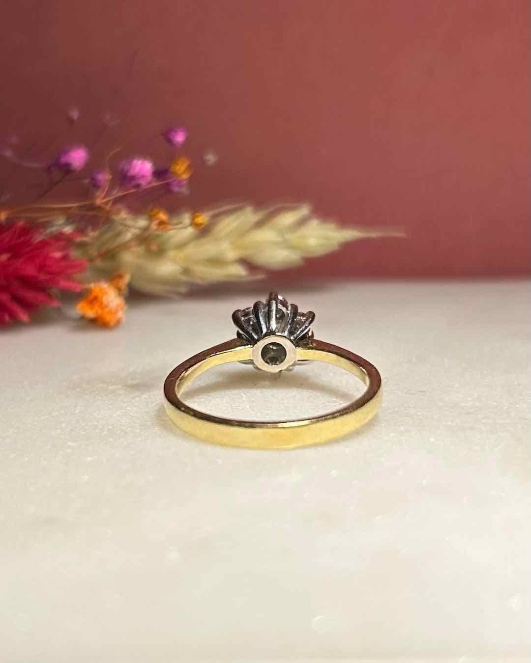 Bague Marguerite Diamants 0.38 Carat "Diana" - Elliade Paris
