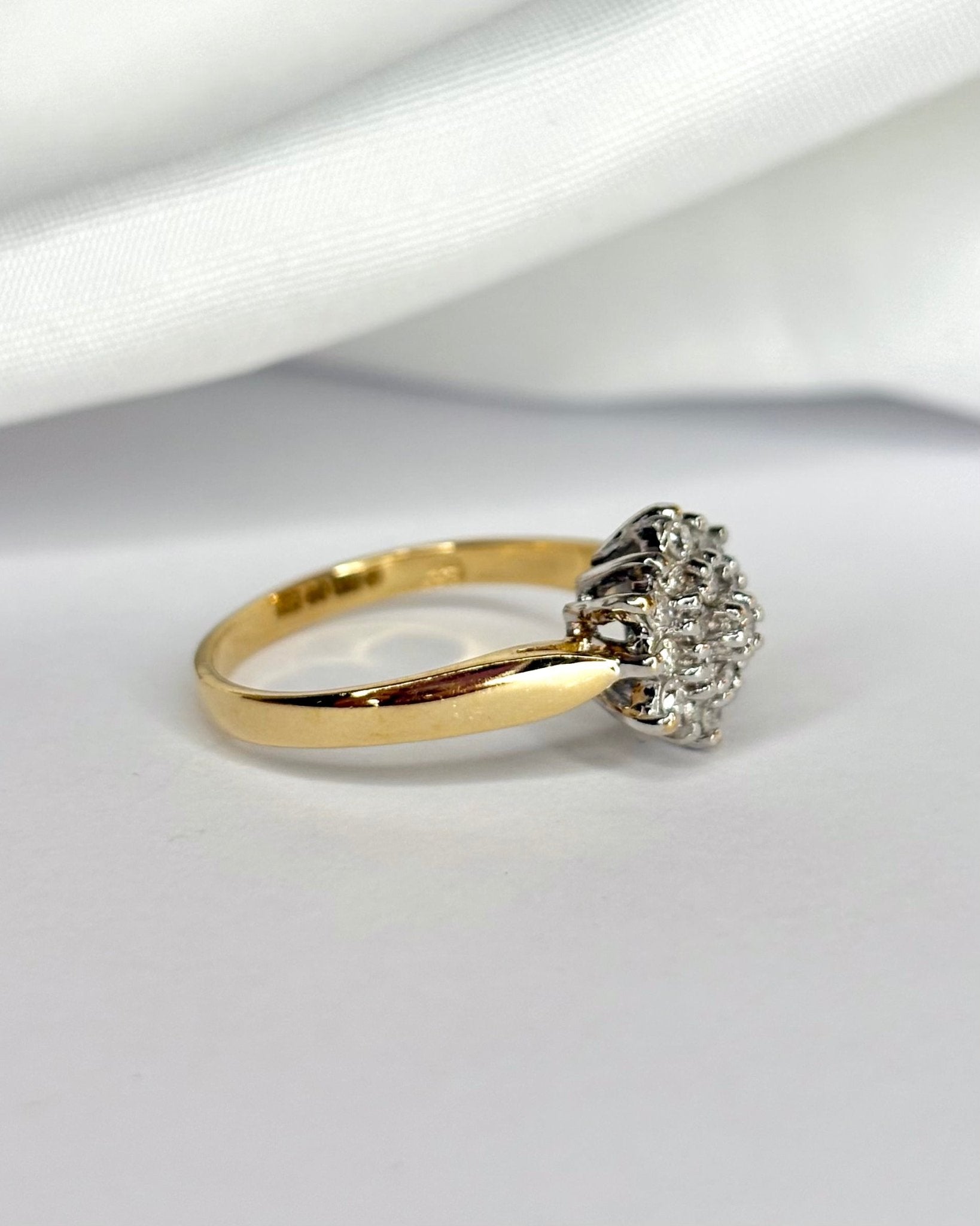 Bague Marguerite Diamants 0.38 carat "Rosalie" - Elliade Paris