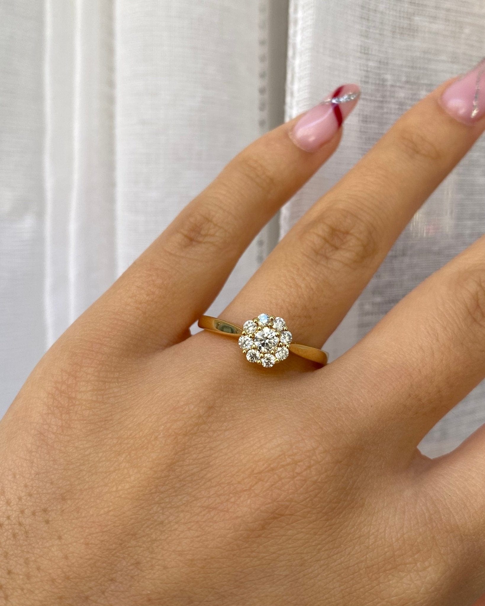 Bague Marguerite Diamants 0.43 carat "Élaïa" - Elliade Paris