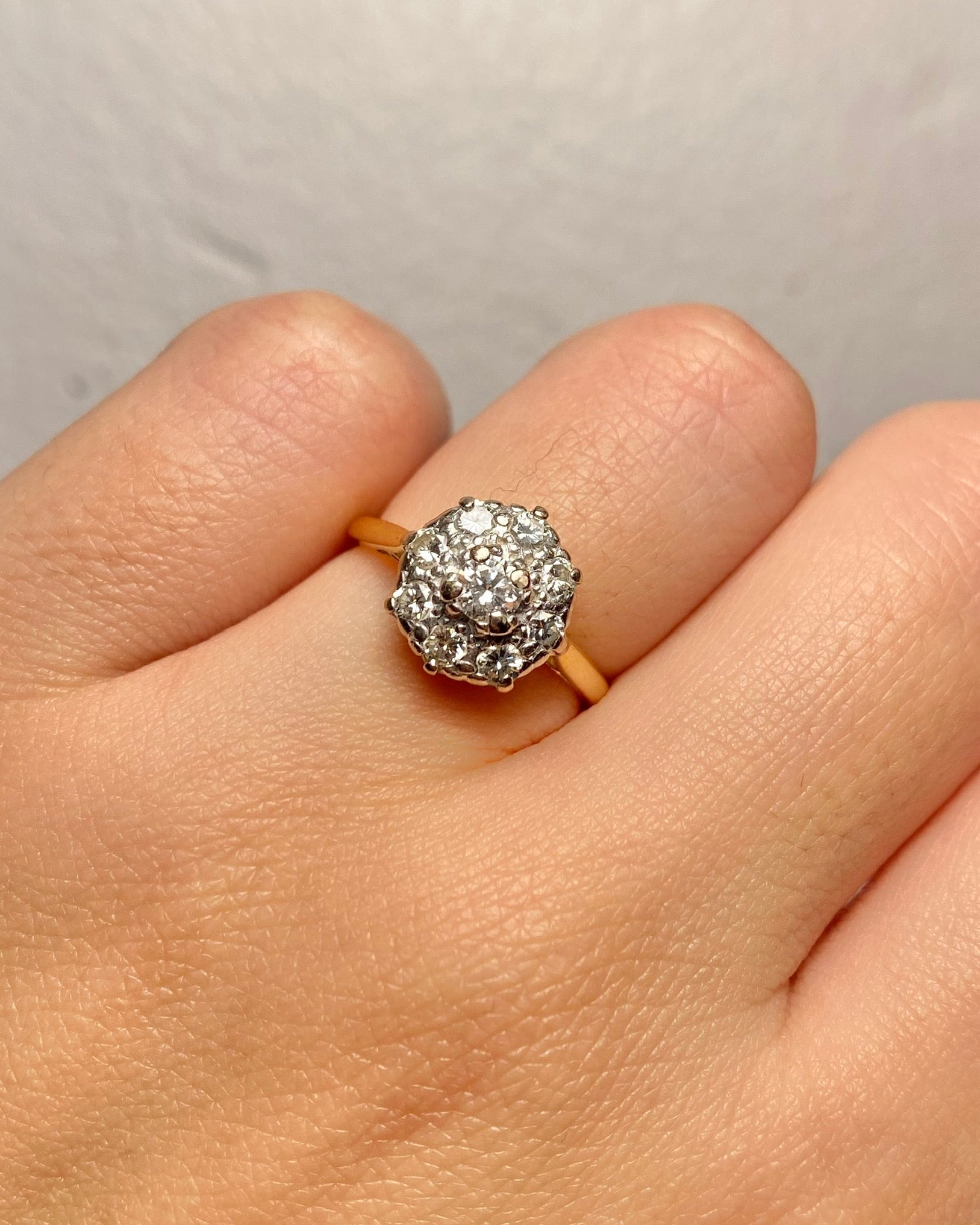 Bague Marguerite Diamants 0.44 carat "Oksana" - Elliade Paris