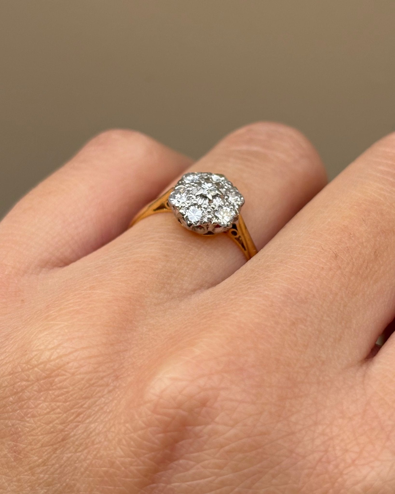 Bague Marguerite Diamants 0.49 carat "Alba" - Elliade Paris